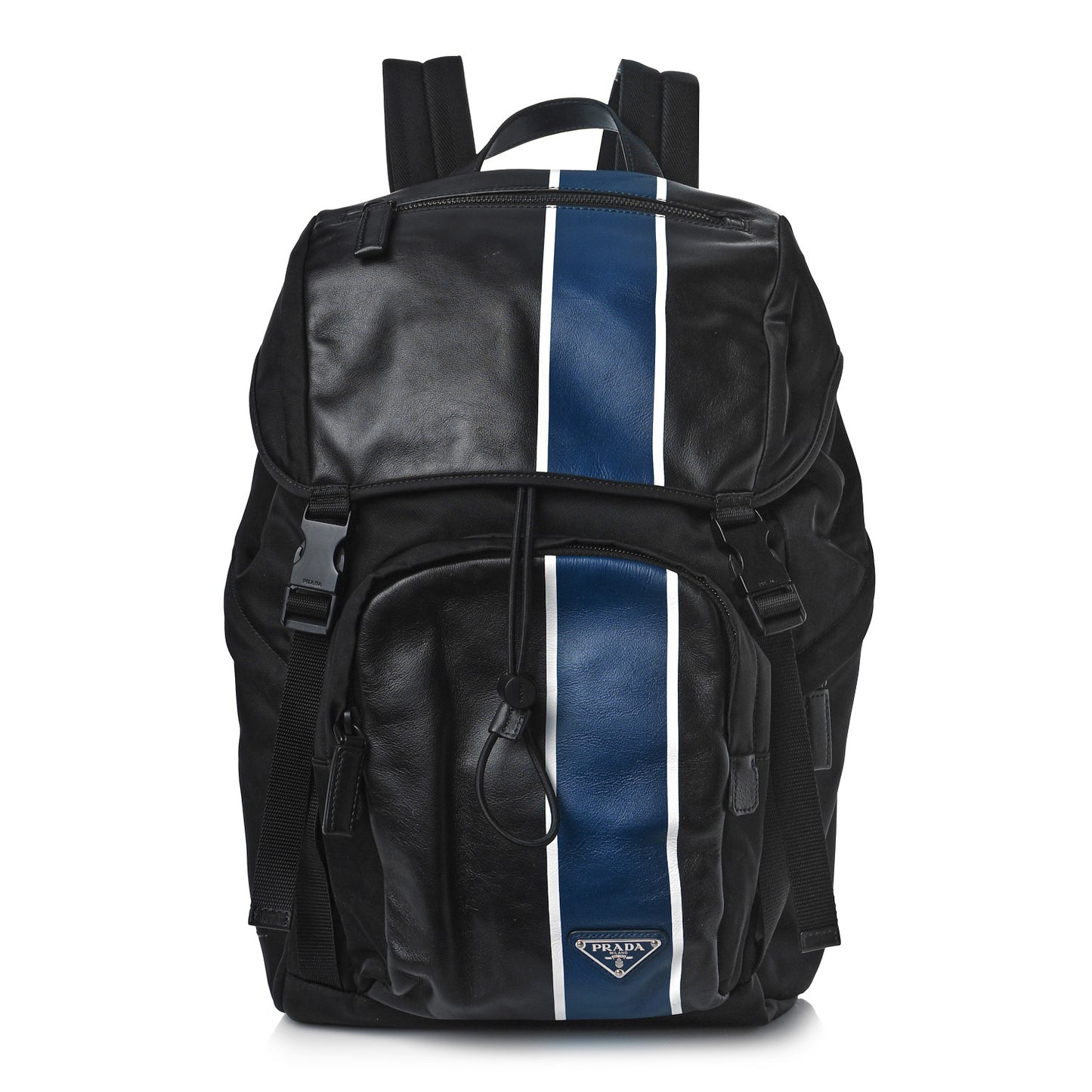 Tessuto Nylon Saffiano Travel Backpack Black