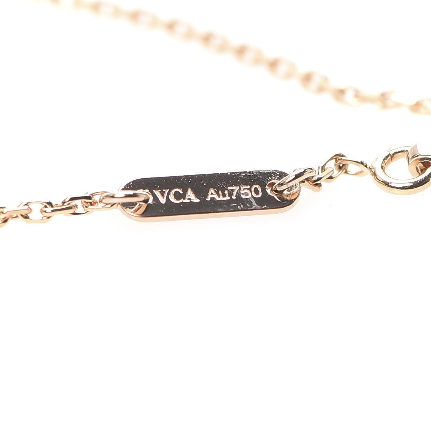 18K Rose Gold Carnelian Sweet Alhambra Bracelet