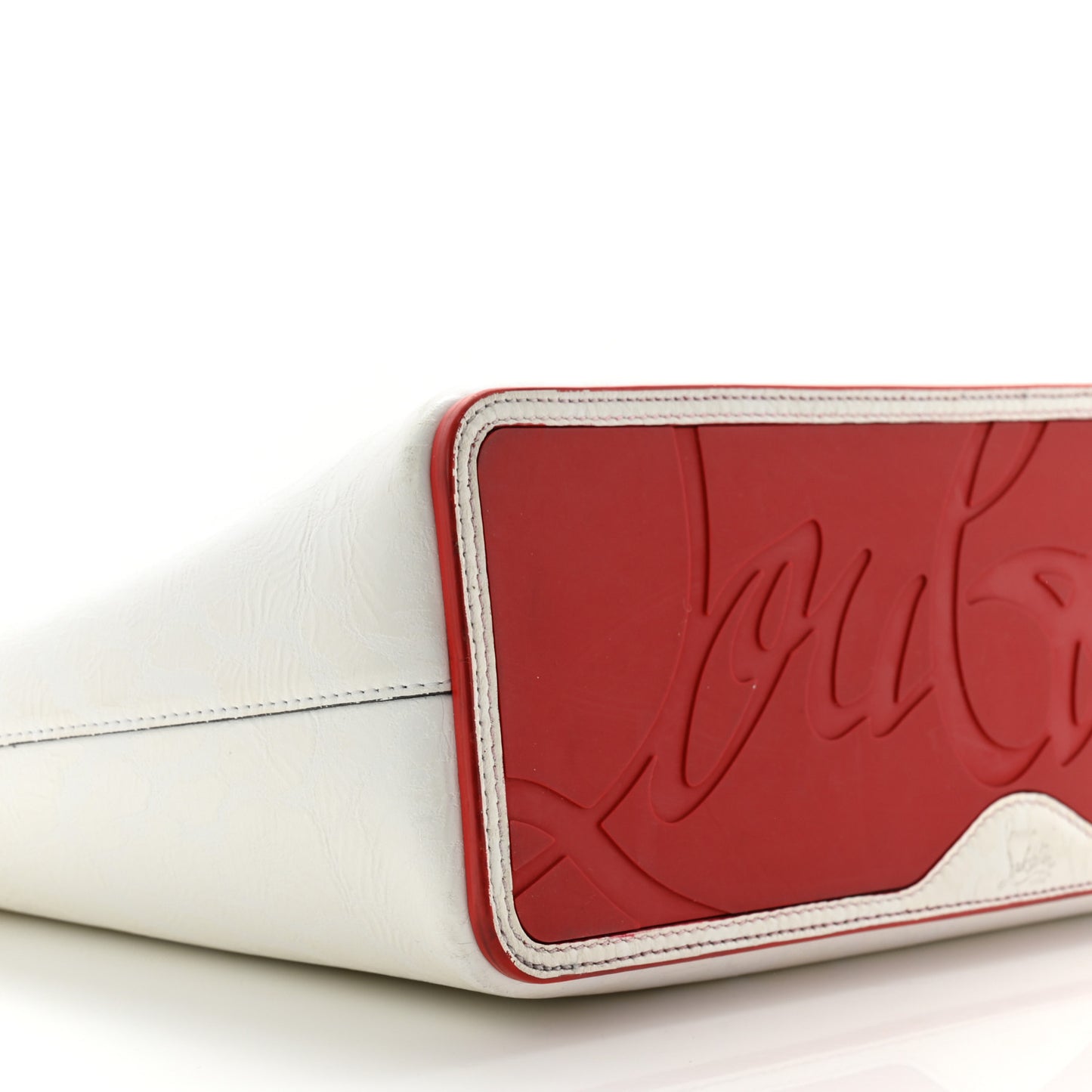 Calfskin Leopard Print Spikes Small East West Cabata Tote Snow