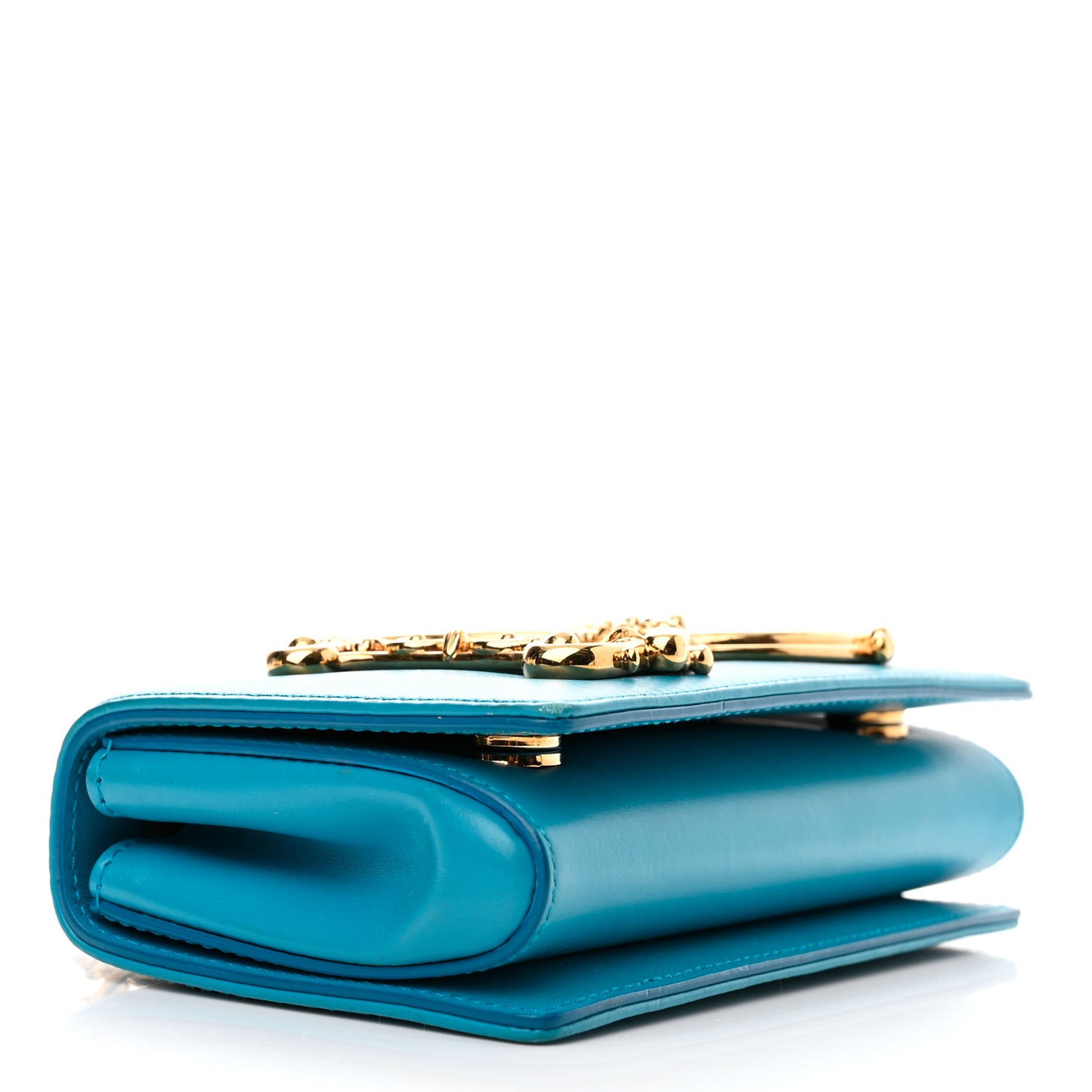 Nappa DG Girls Phone Shoulder Bag Celeste Mare