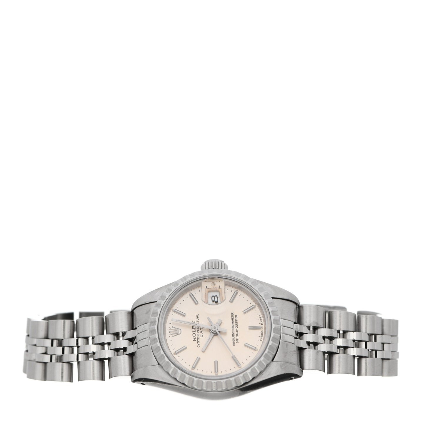 Stainless Steel 26mm Oyster Perpetual Date Watch Silver 69240
