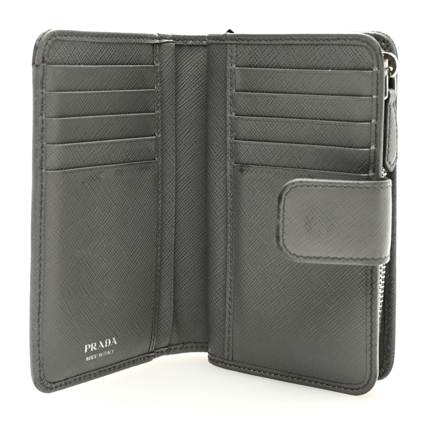 Saffiano Metal Compact Wallet Marmo
