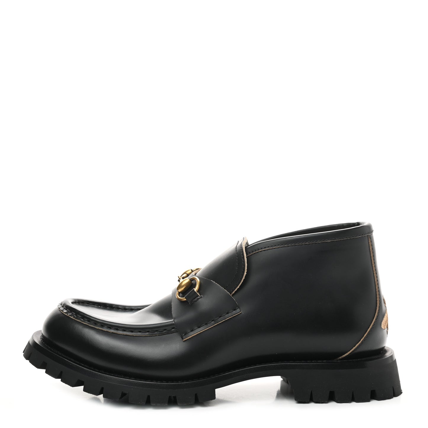 Cordovan Lux Mens Harald Horsebit Ankle Boots 9 Black