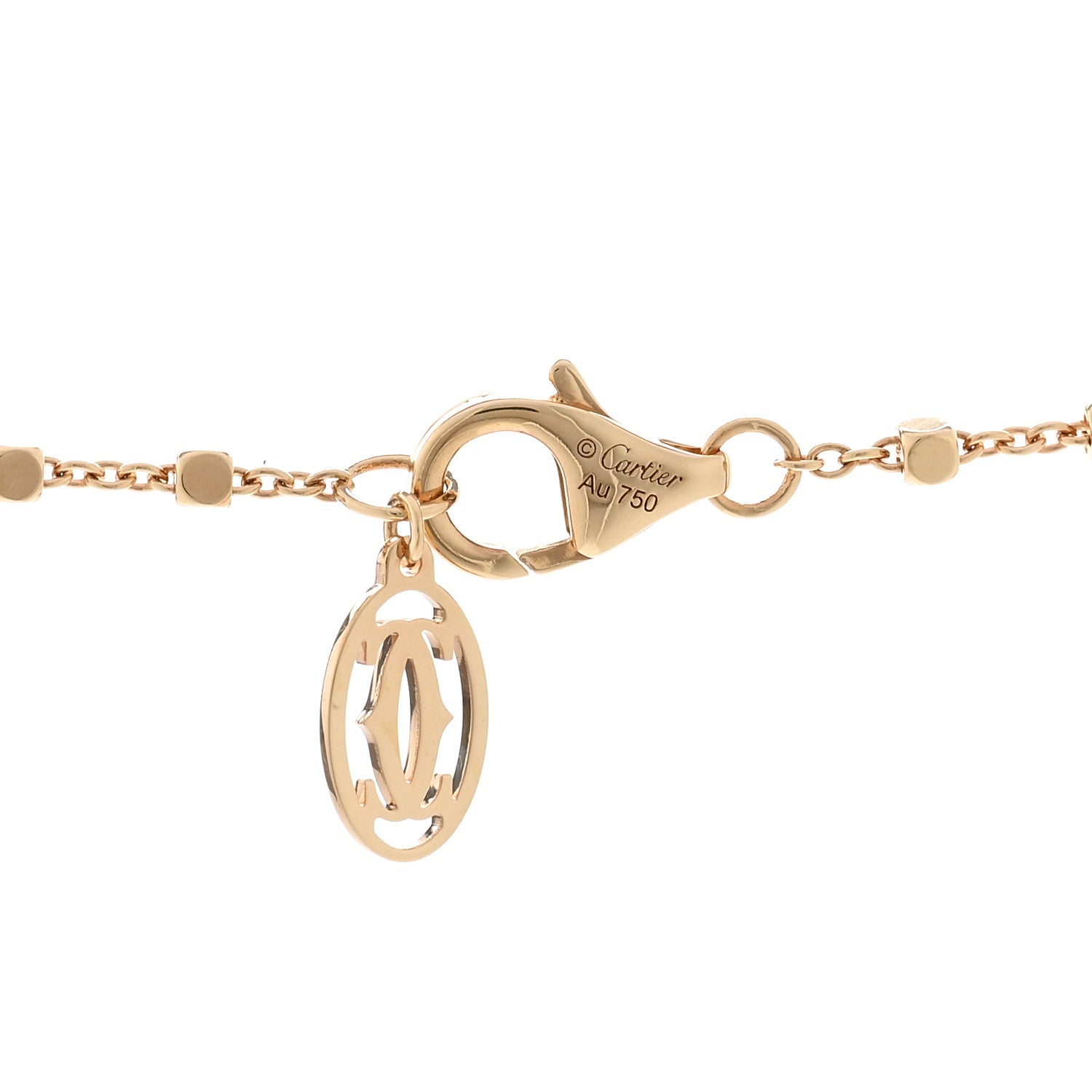 Cartier 18K Yellow Gold Diamond Tsavorite Black Lacquer Panthere De Cartier Necklace 4 of 5