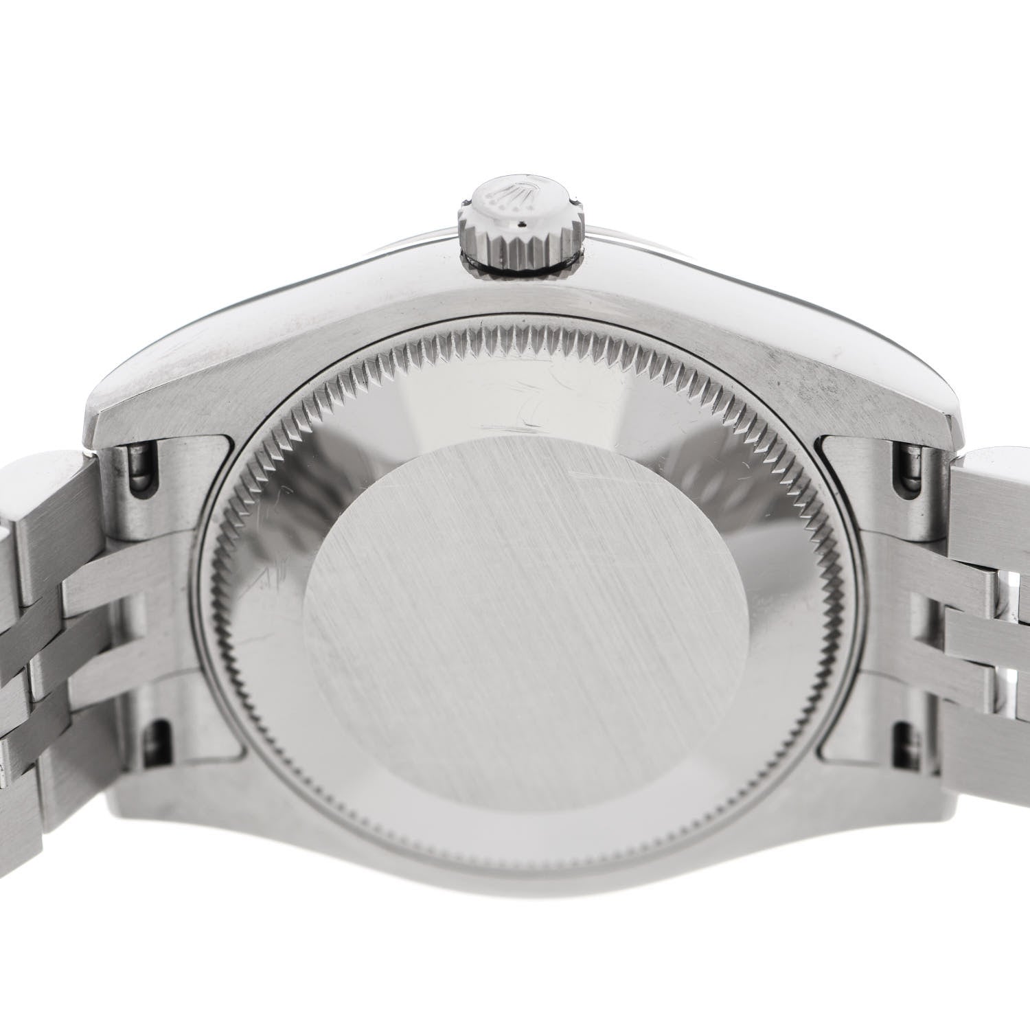 Rolex Stainless Steel 18K White Gold Diamond 31mm Oyster Perpetual Datejust Watch Black 178274 3 of 5