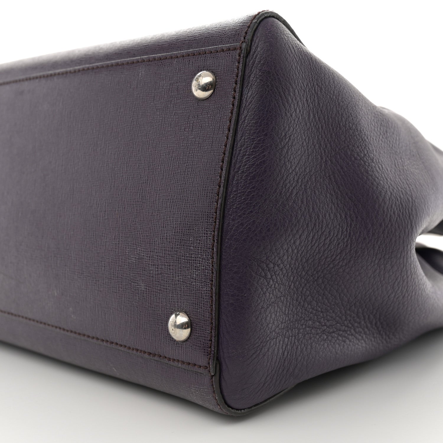 Fendi Vitello Elite Large 2Jours Tote Ametista 10 of 19