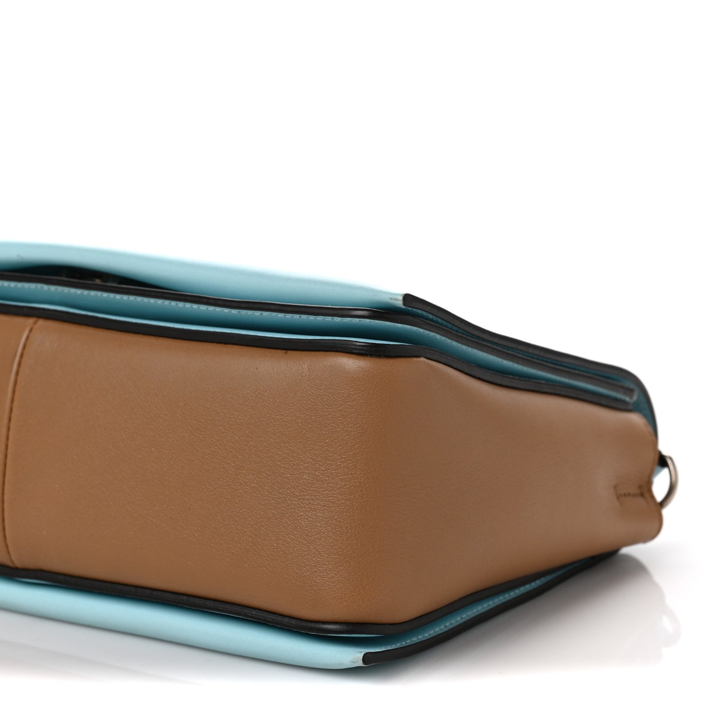 Shiny Smooth Calfskin Medium Frame Shoulder Bag