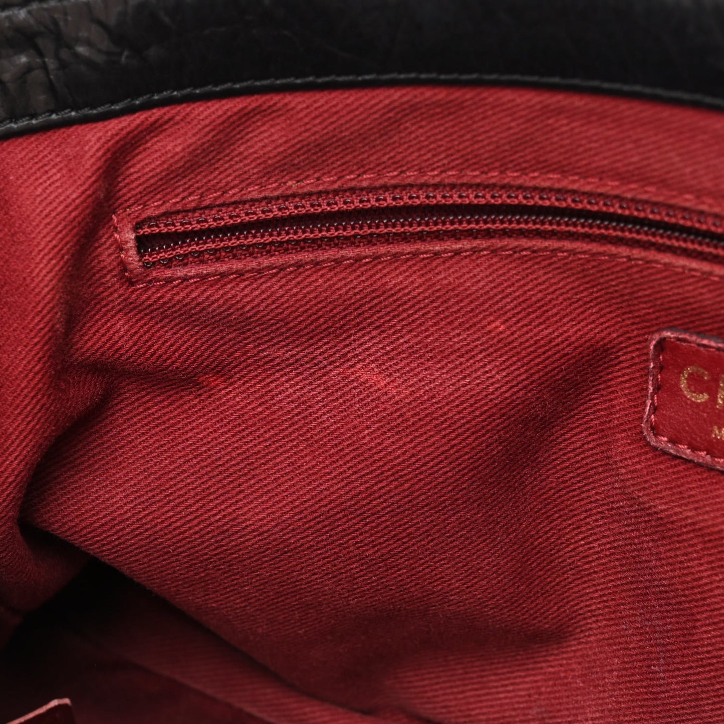 Aged Calfskin Quilted Medium Pondichery Flap Black