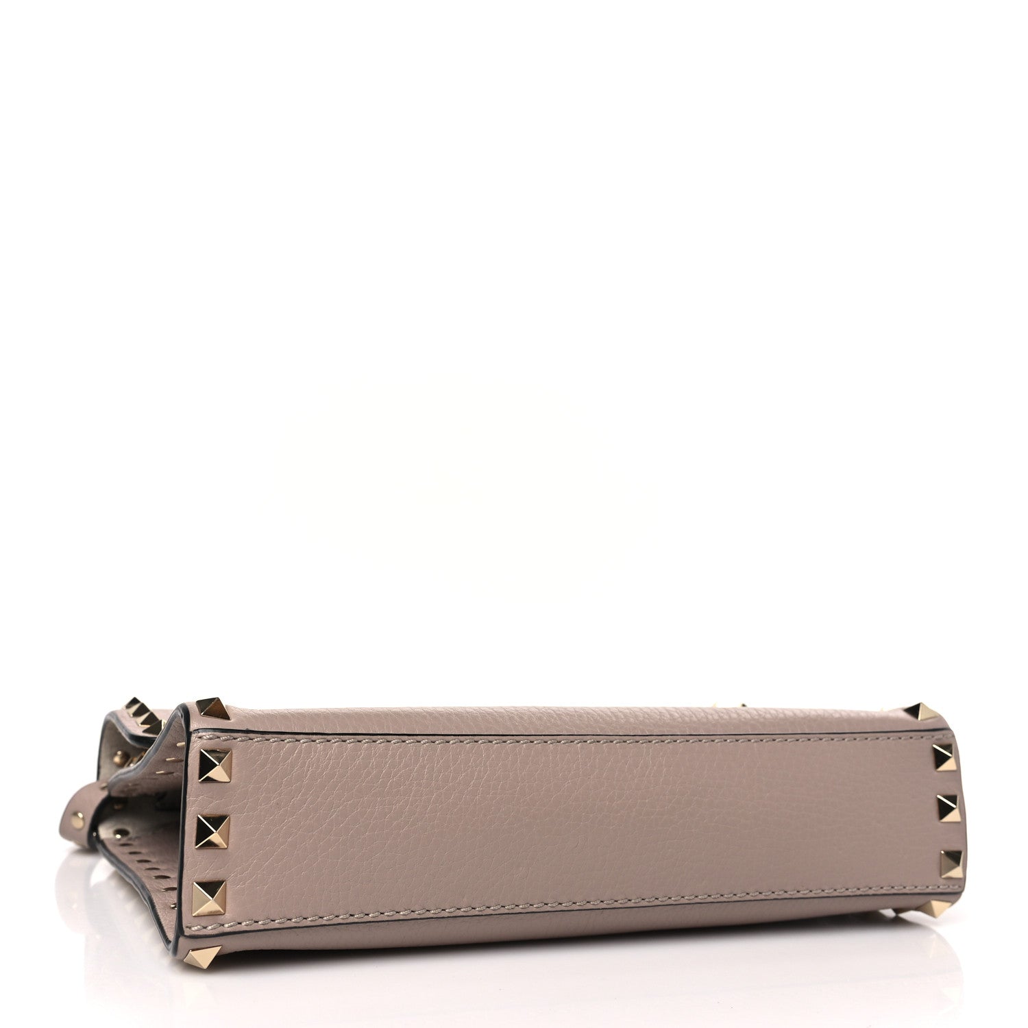 Valentino Garavani Pebbled Calfskin Medium Rockstud Flip Lock Crossbody Bag Poudre 4 of 9