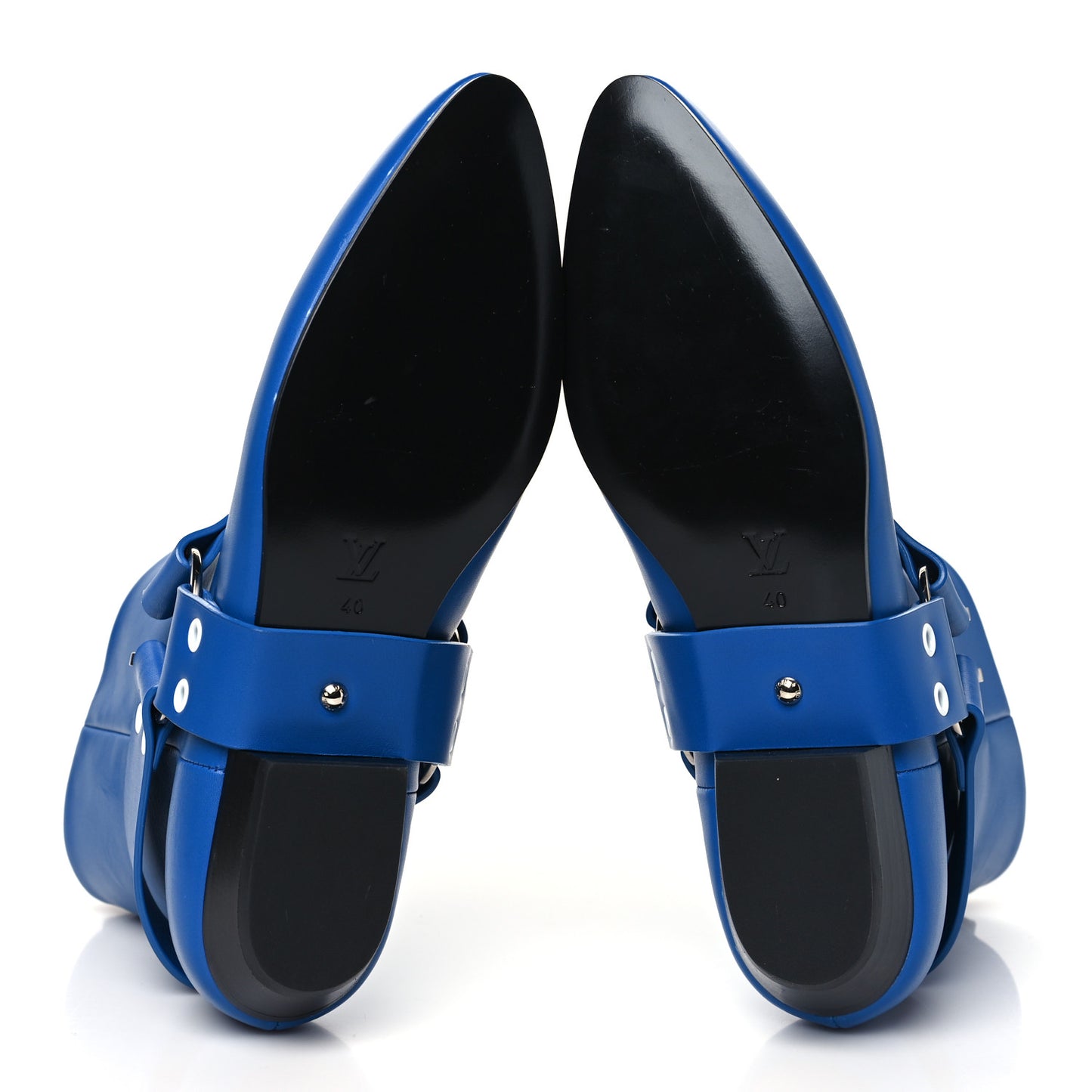 Calfskin Rhapsody Ankle Boots 40 Blue