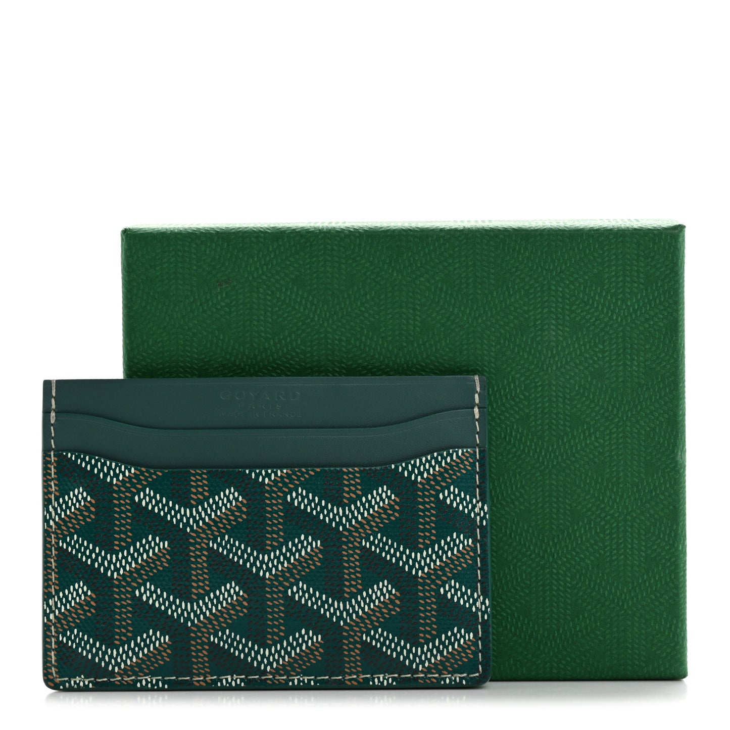 Goyardine Saint Sulpice Card Holder Green