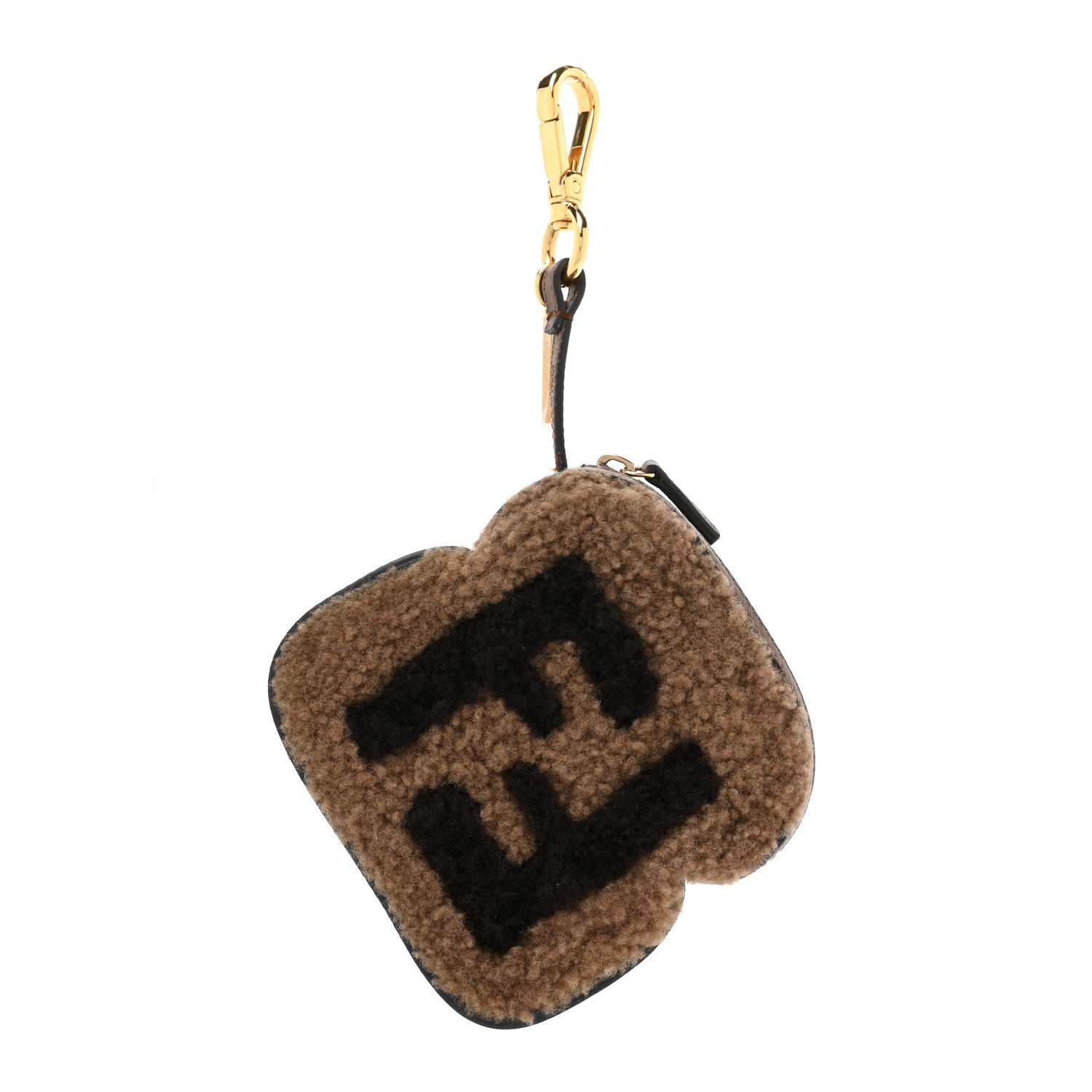 Fendi Shearling Toast Bag Charm Brown 1468144 – FASHIONPHILE