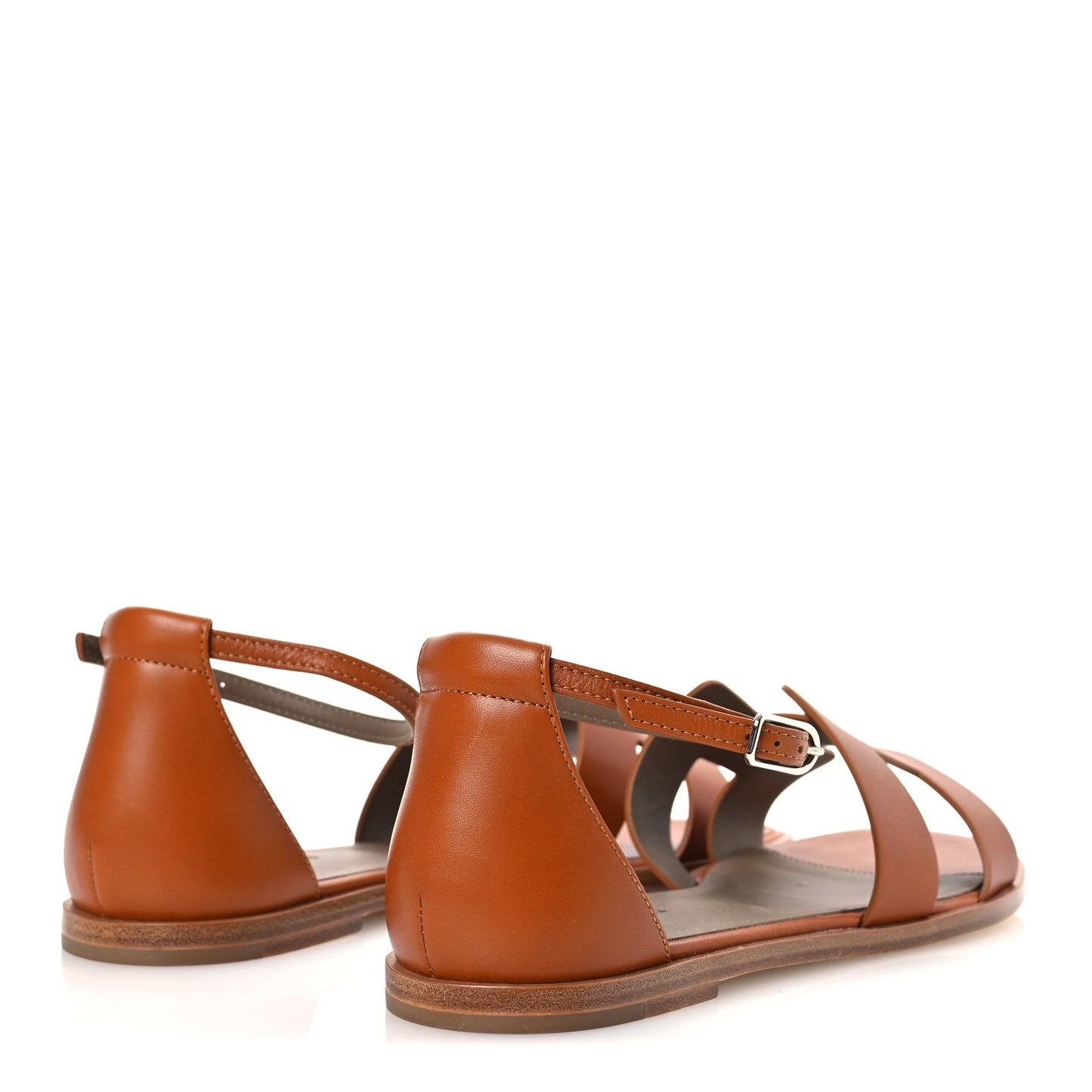 Calfskin Santorini Sandals 39 Naturel