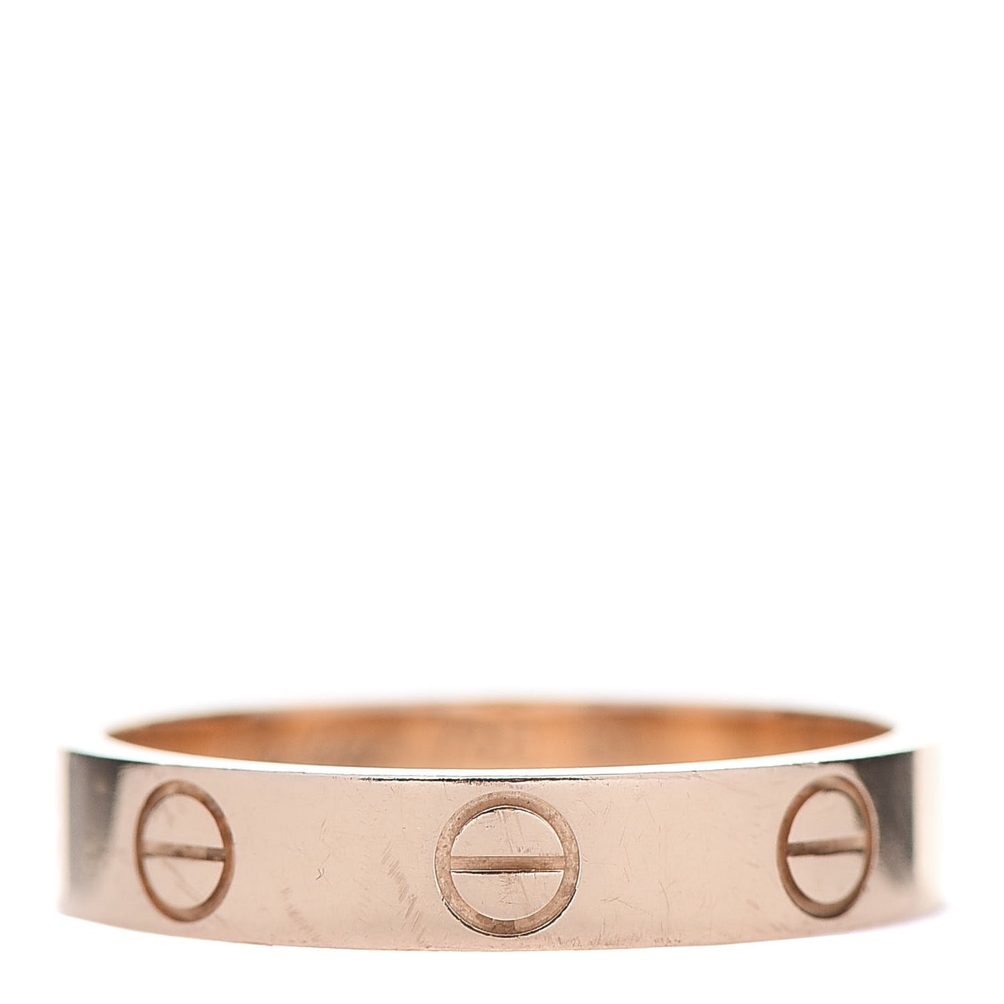 18K Pink Gold 3.5mm LOVE Wedding Band Ring 51 5.75