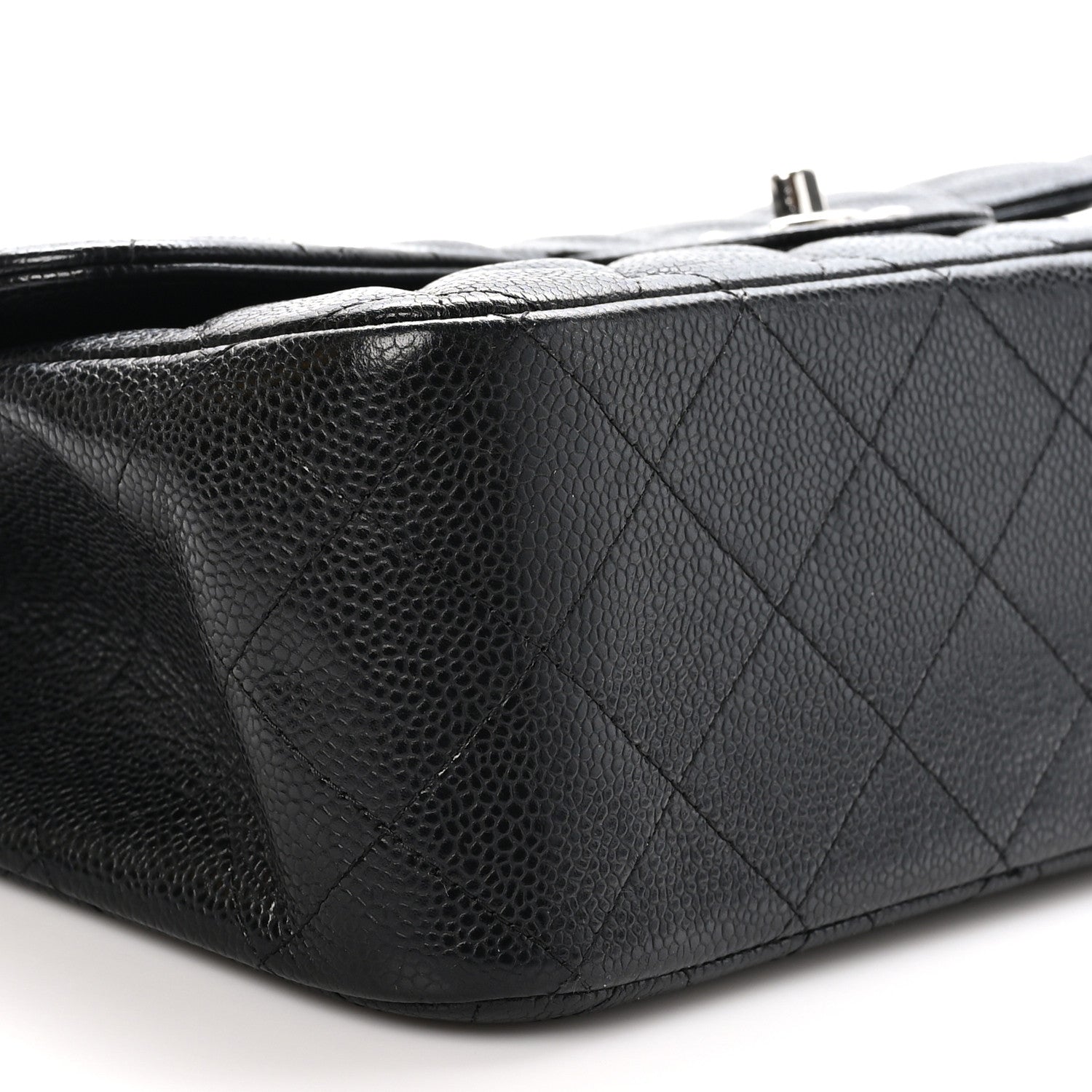 Chanel Caviar Quilted Jumbo Double Flap Black 9 of 13