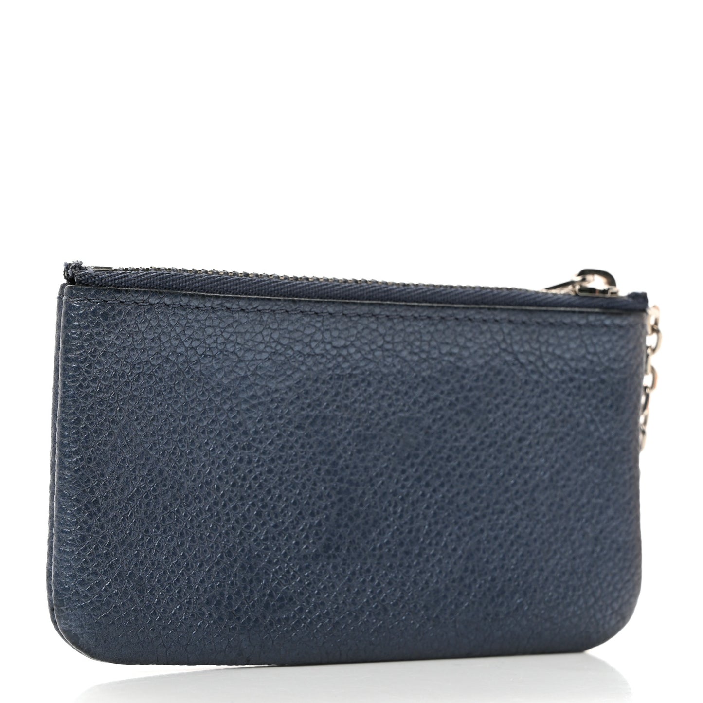 LOUIS VUITTON Metallic Empreinte Monogram Giant Key Pouch Navy Nacre