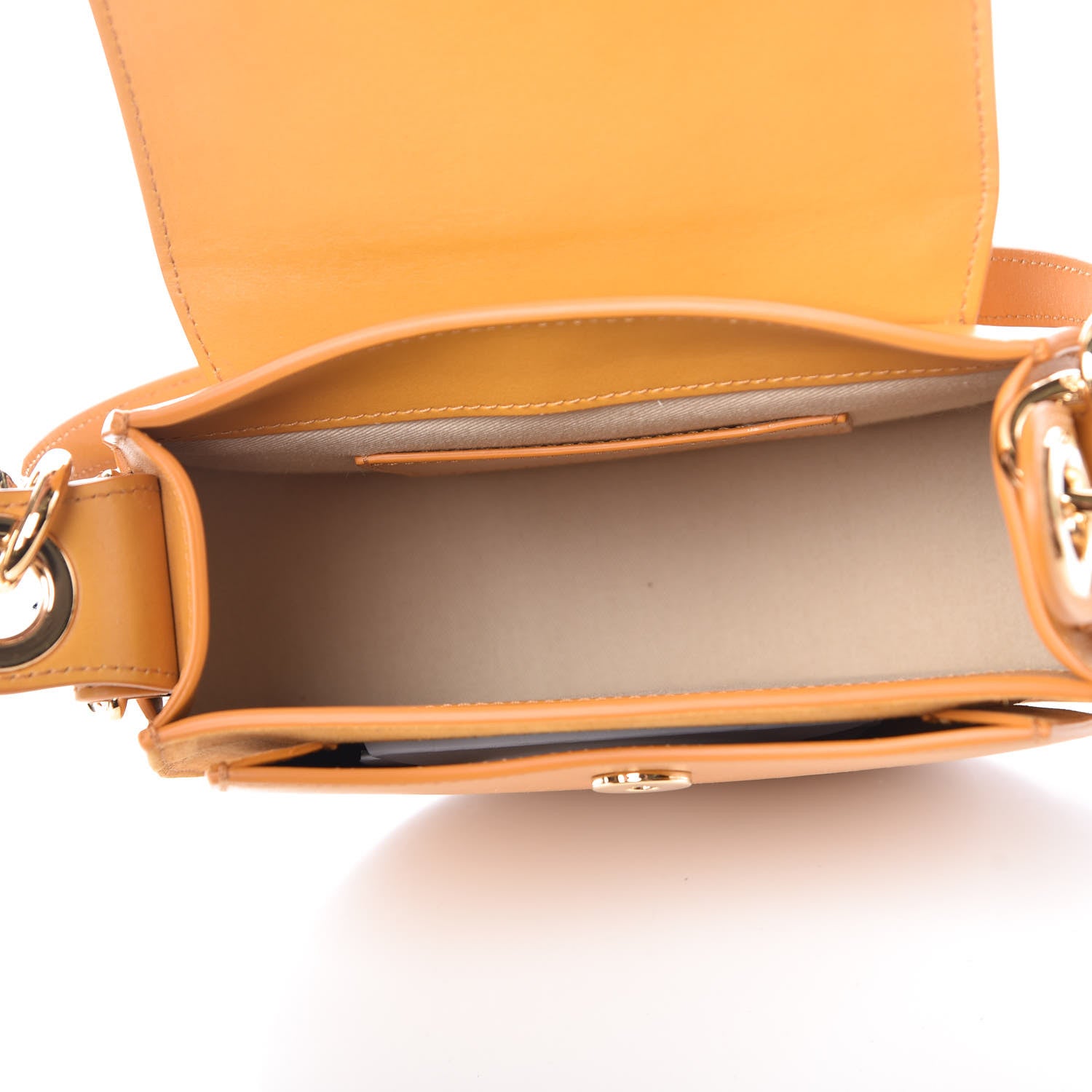 Chloe Calfskin Small Tess Bag Burning Camel 6 of 10