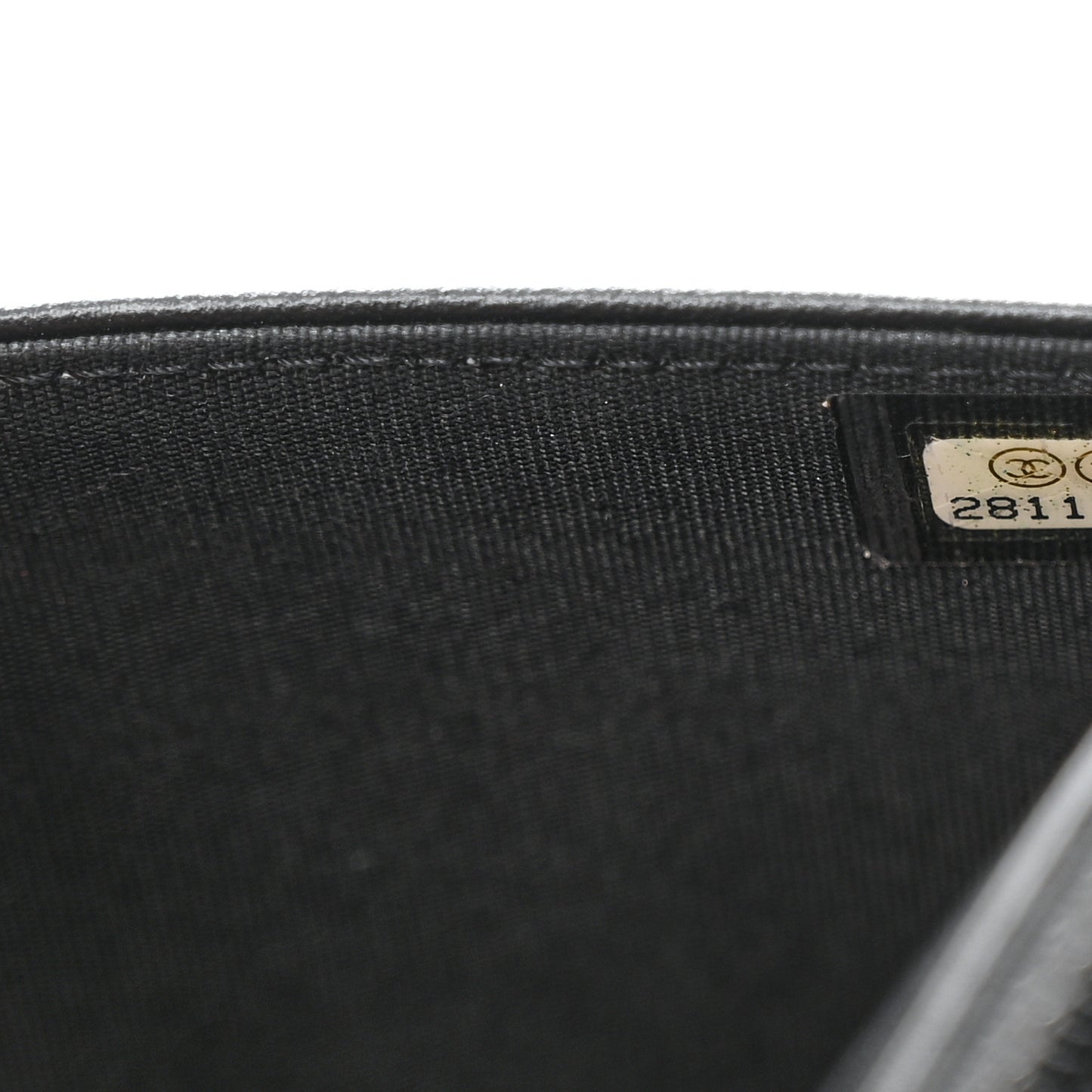 Caviar Quilted Boy Wallet On Chain WOC Black