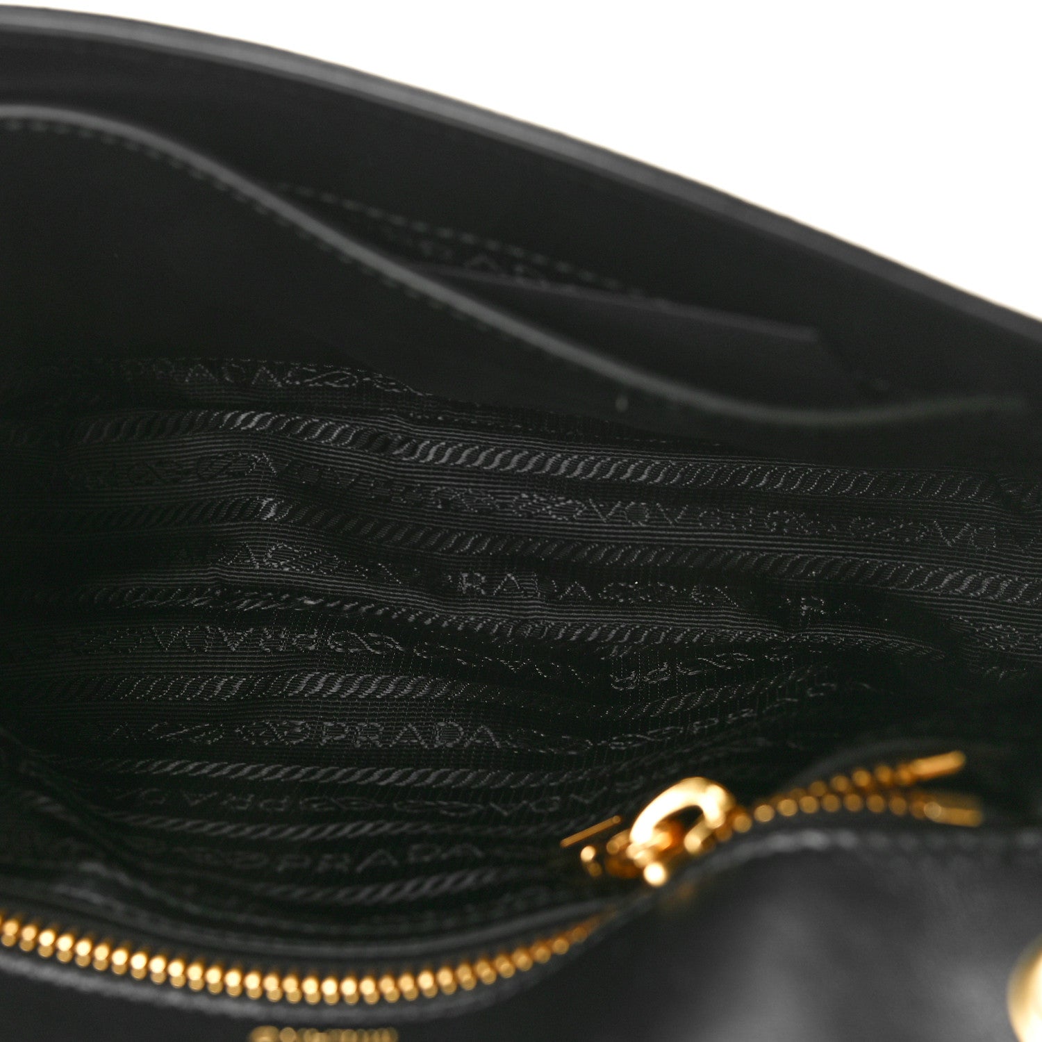 Prada Saffiano Flap Shoulder Bag Black 5 of 9