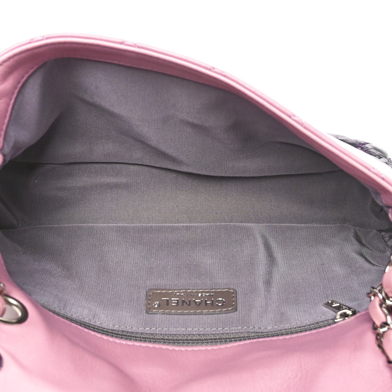 Chanel Lambskin Quilted Bi-Color Medium Single Flap Light Purple 5 of 10