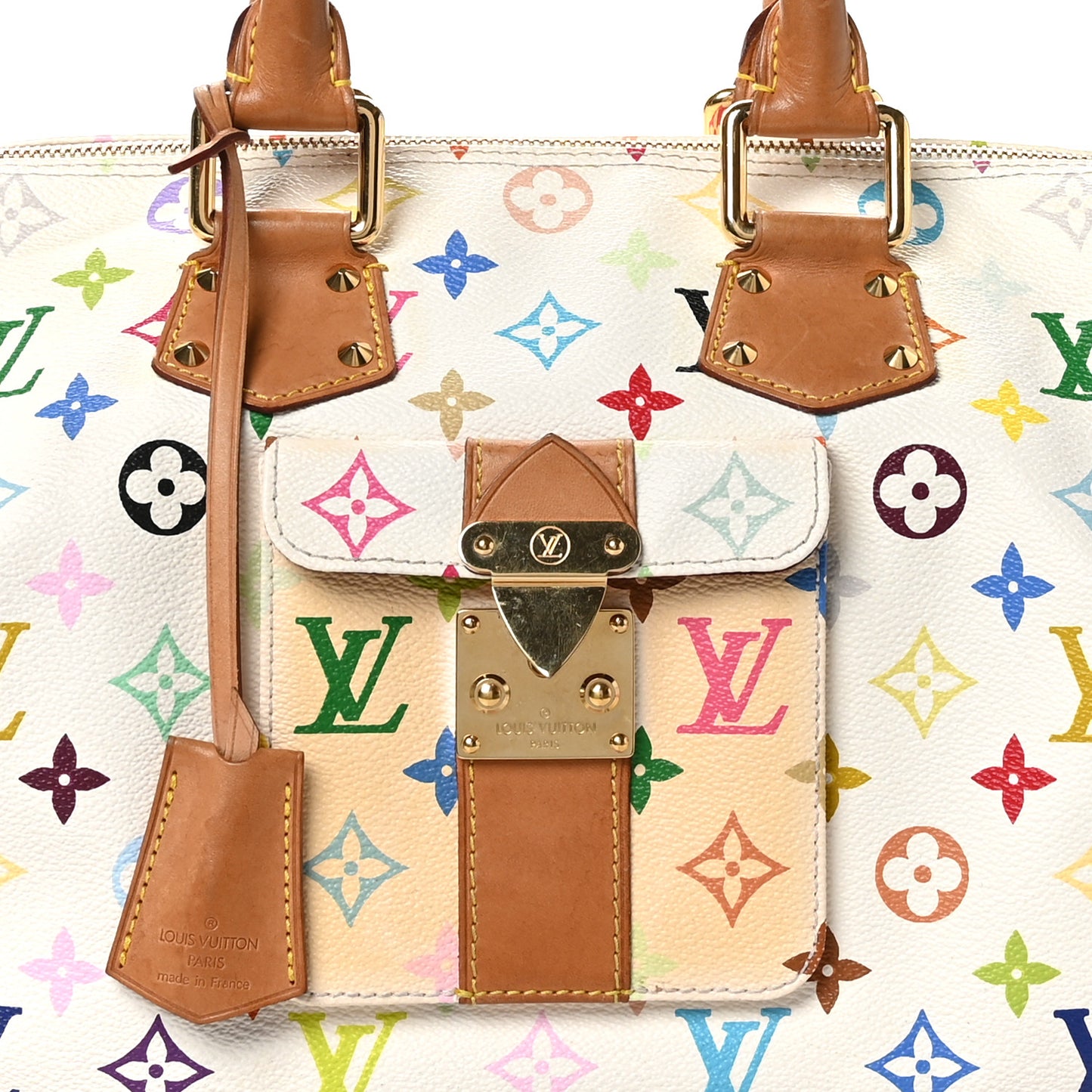 Monogram Multicolor Speedy 30 White