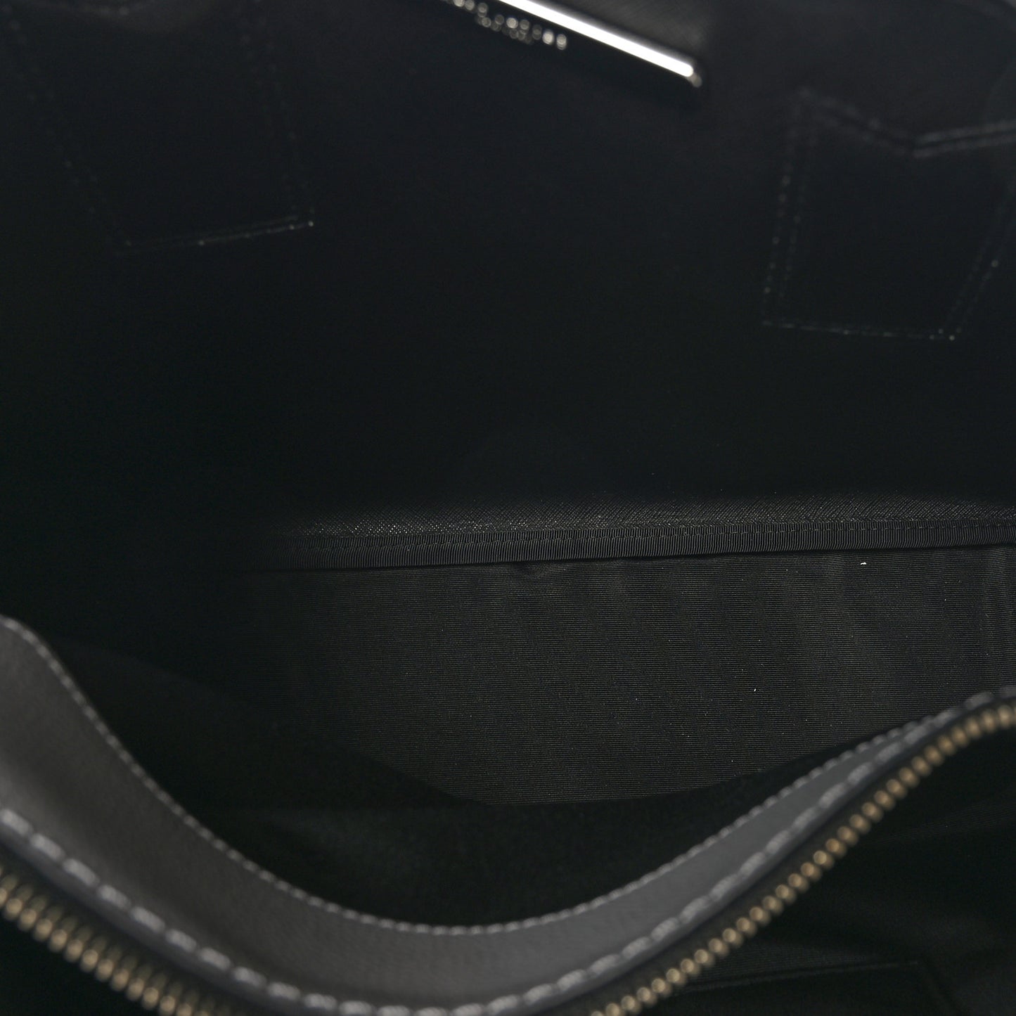 Pebbled Calfskin Editor Shopping Tote Grey