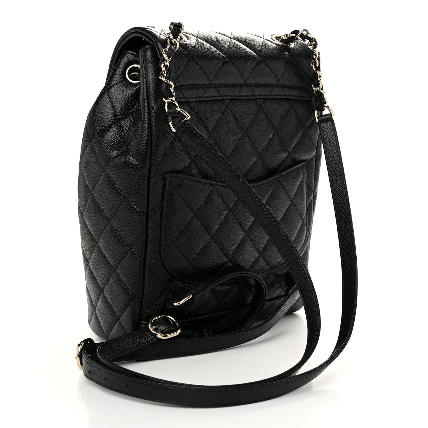 Caviar Quilted Urban Spirit Backpack Black