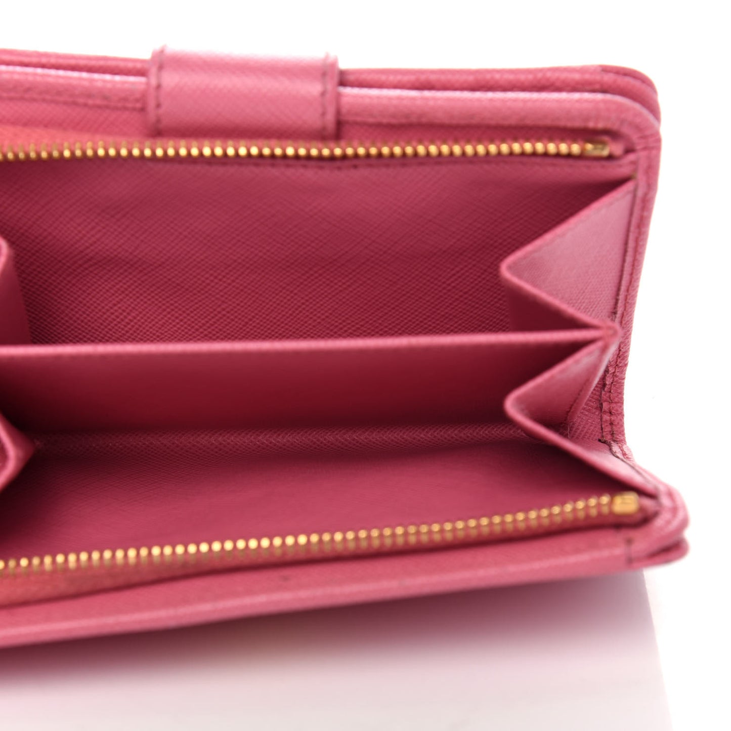 Saffiano Metal Compact Wallet Geranio