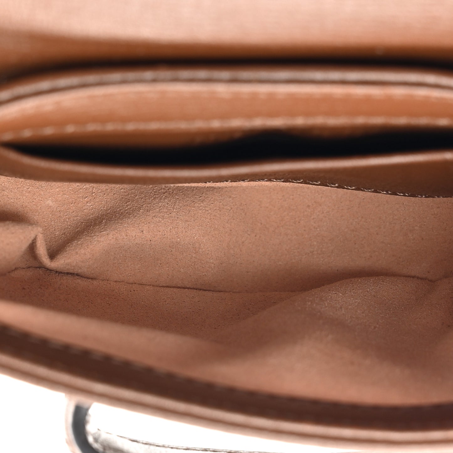 GG Supreme Monogram Azalea Calfskin Web Horsebit 1955 Wallet On Strap Beige Ebony Brown Sugar