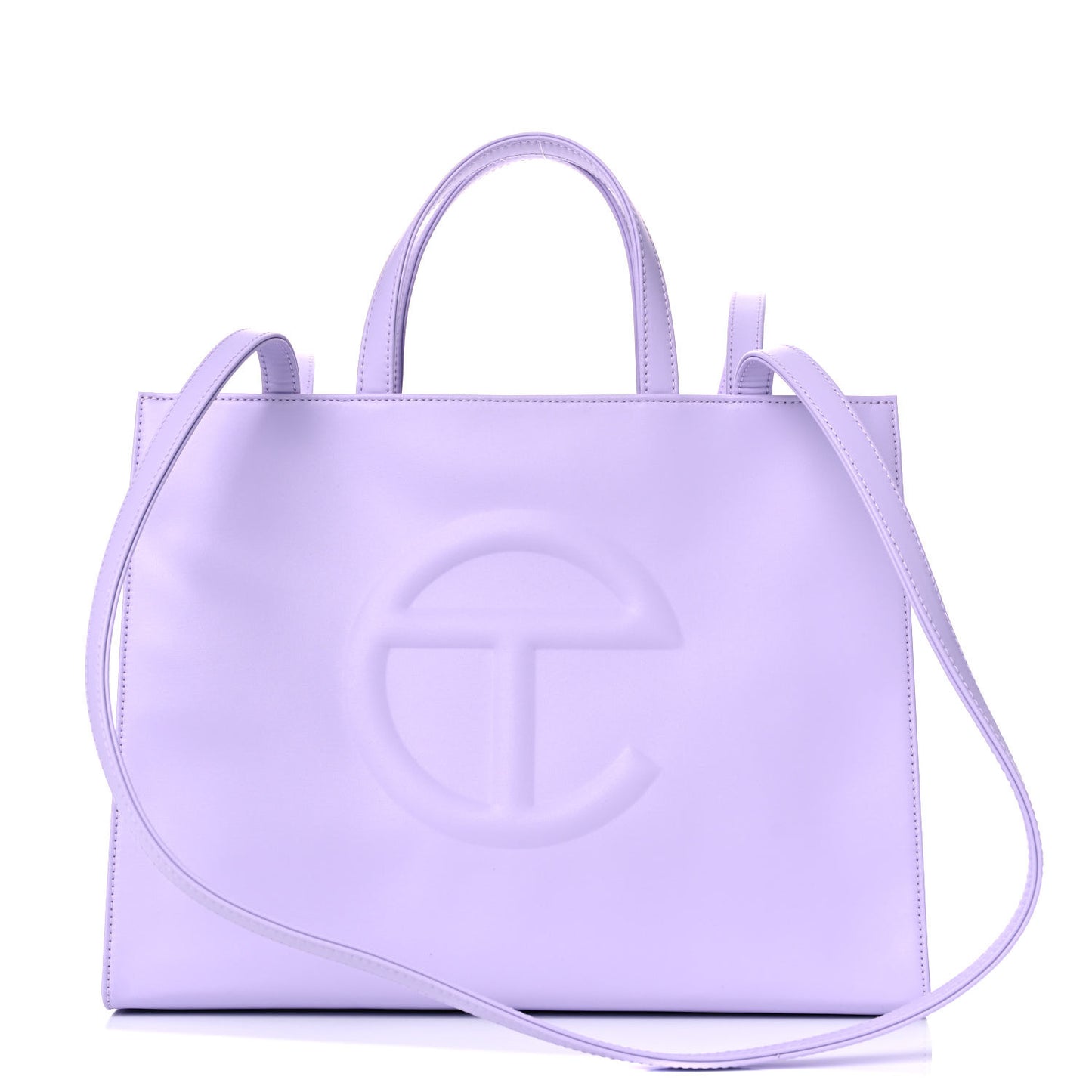 Vegan Leather Medium Shopping Bag Lavender