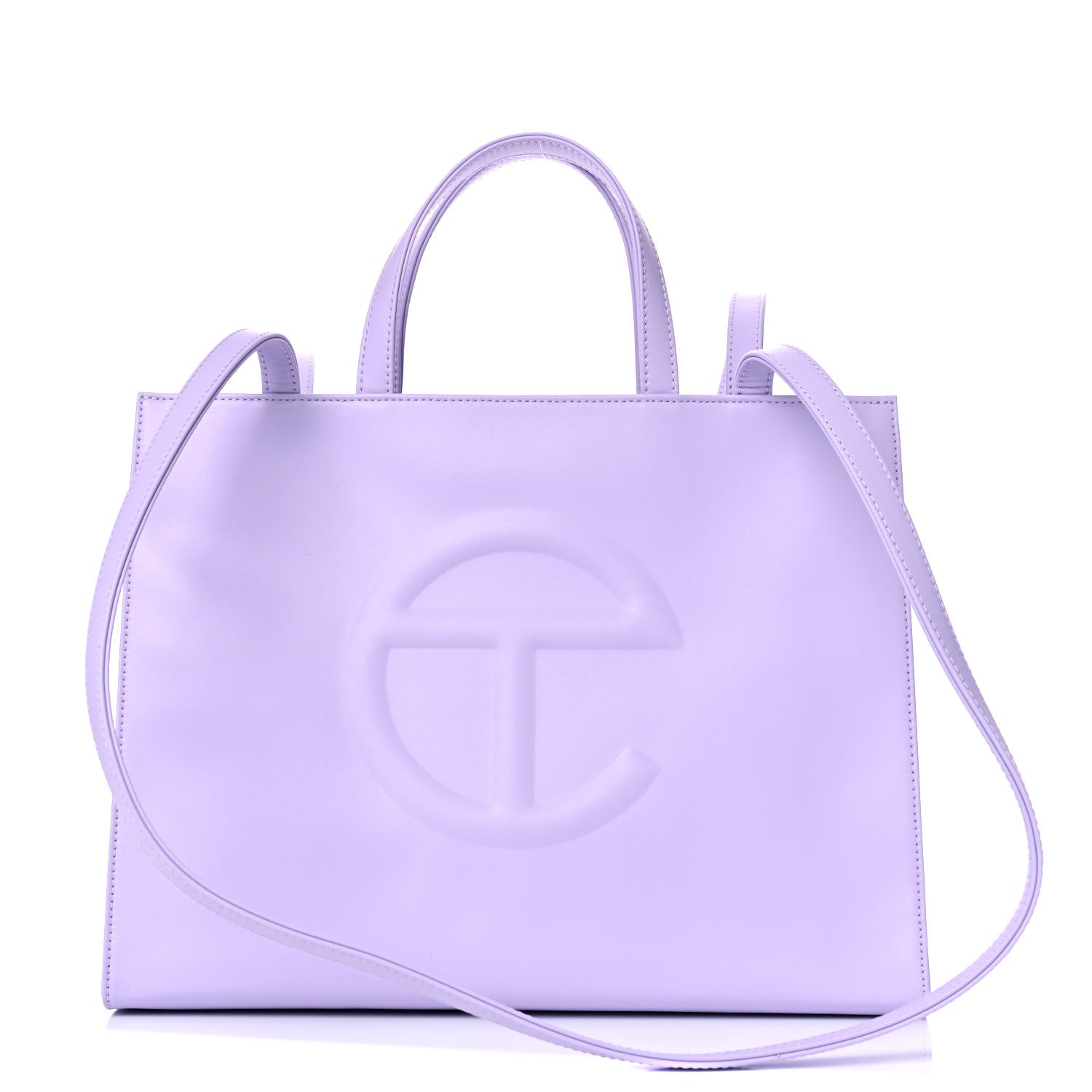 Telfar Vegan Leather Medium Shopping Bag Lavender 1 of 10