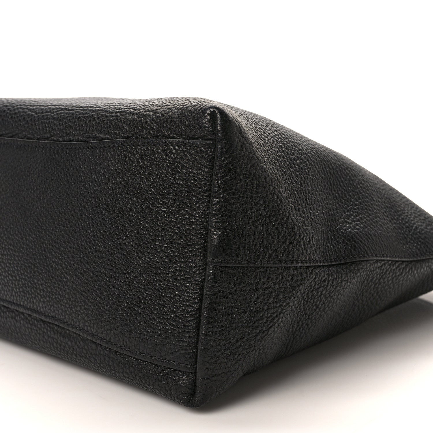 Prada Vitello Daino Embossed Logo Tote Black 9 of 16