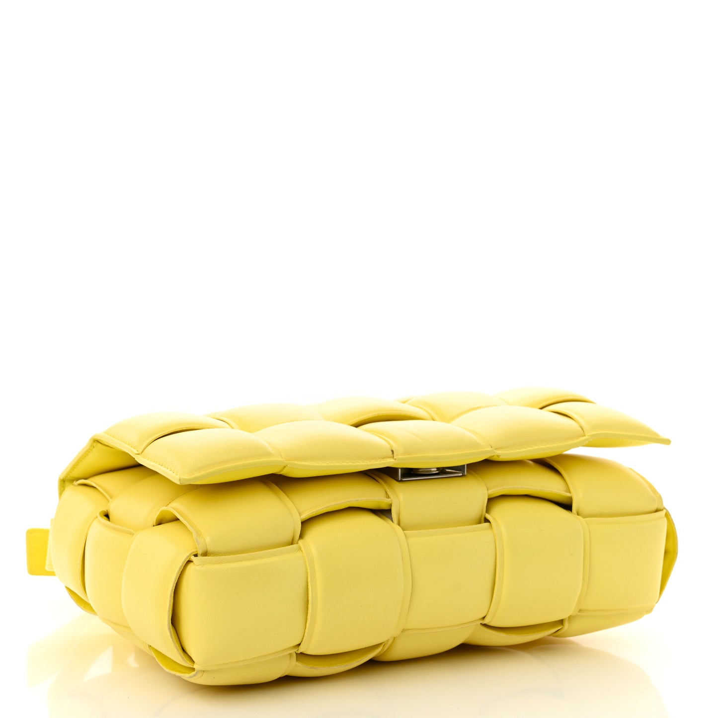 Nappa Maxi Intreccio Padded Cassette Crossbody Bag Sherbert