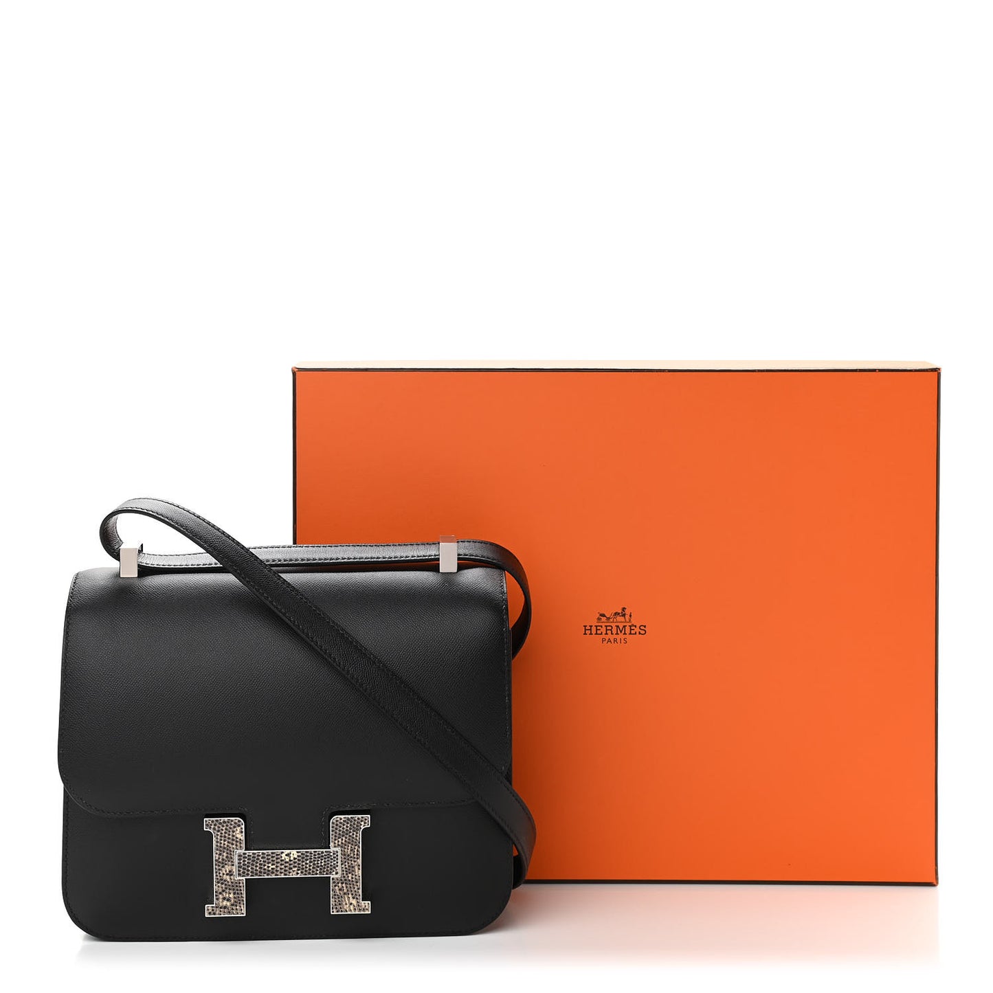 Grained Monsieur Lizard Constance 24 Black Ombre