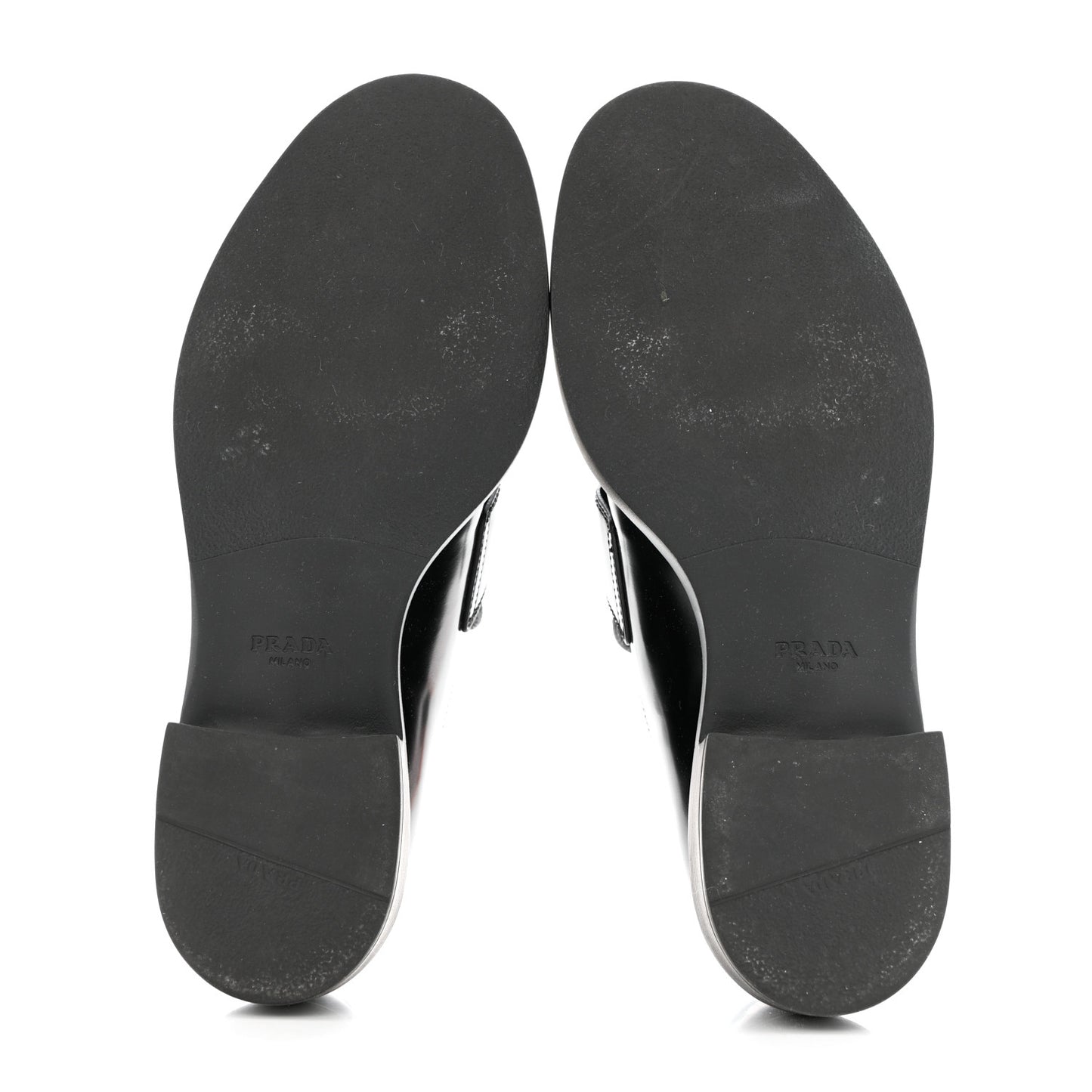 Spazzolato Metal Triangle Logo 50mm Loafers 40 Black