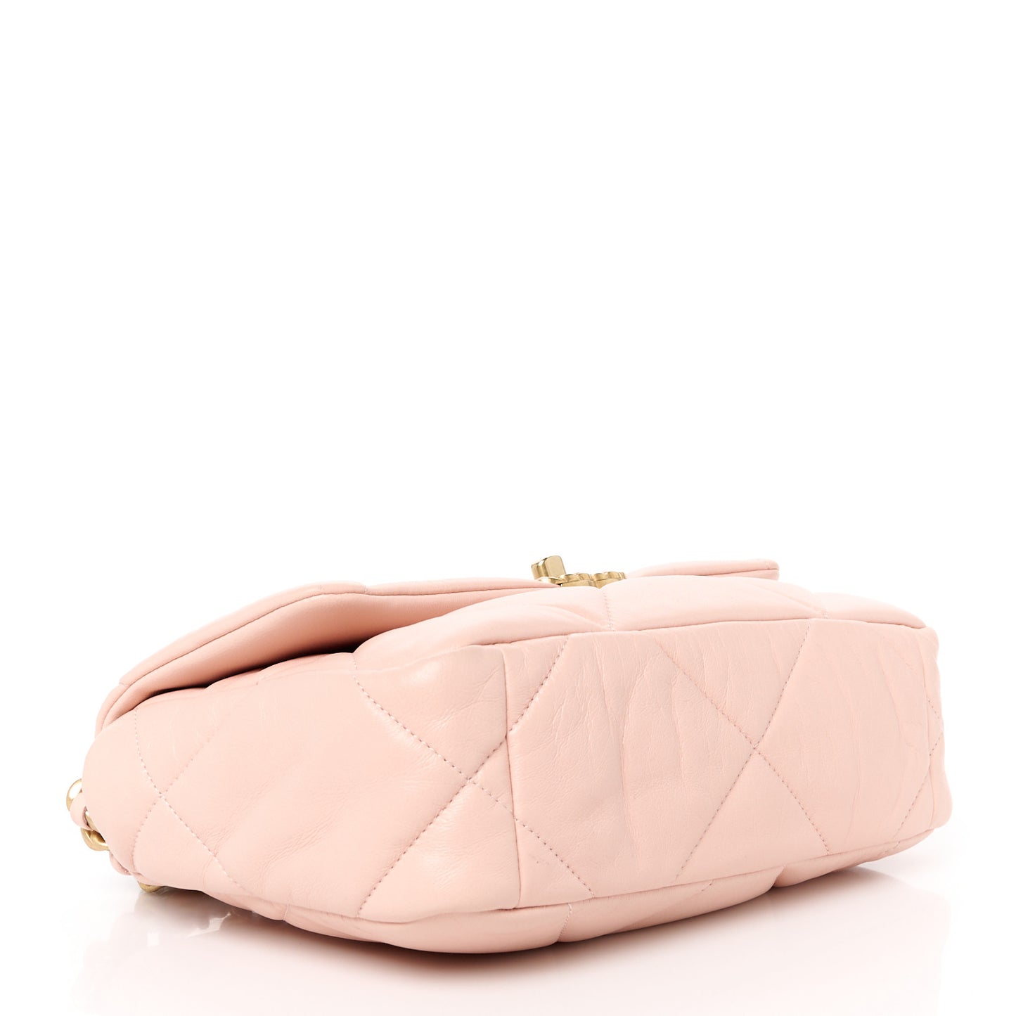 Lambskin Quilted Medium Chanel 19 Flap Light Pink