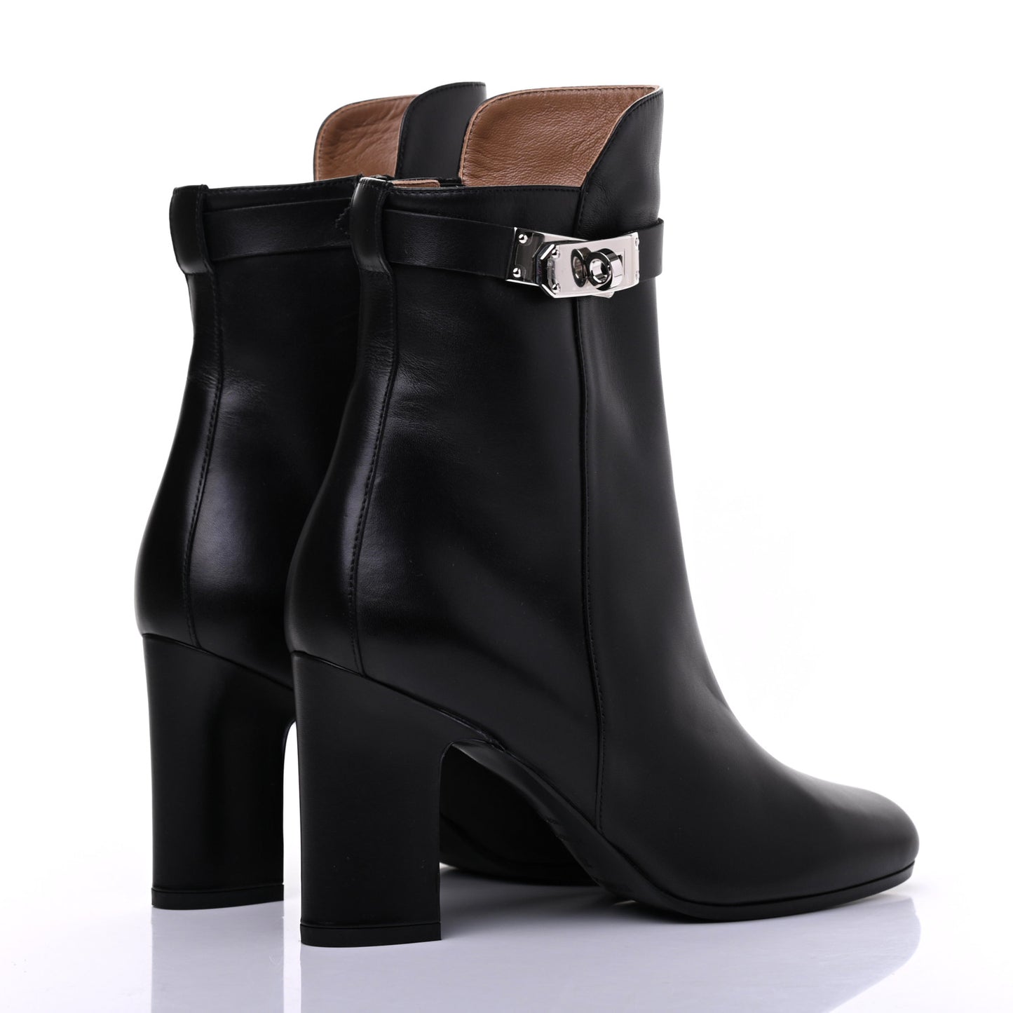 Calfskin Joueuse Ankle Boots 37 Black