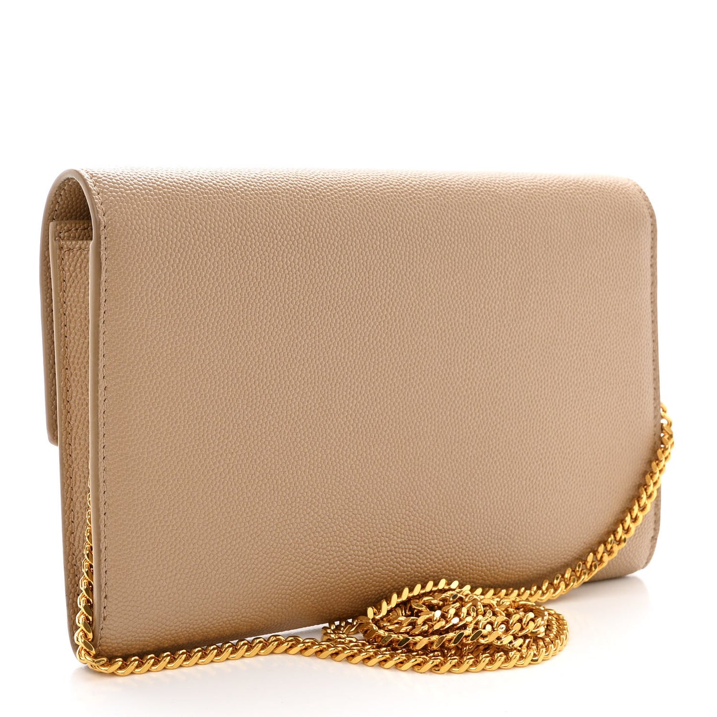 Grain De Poudre Monogram Uptown Chain Wallet Dark Beige