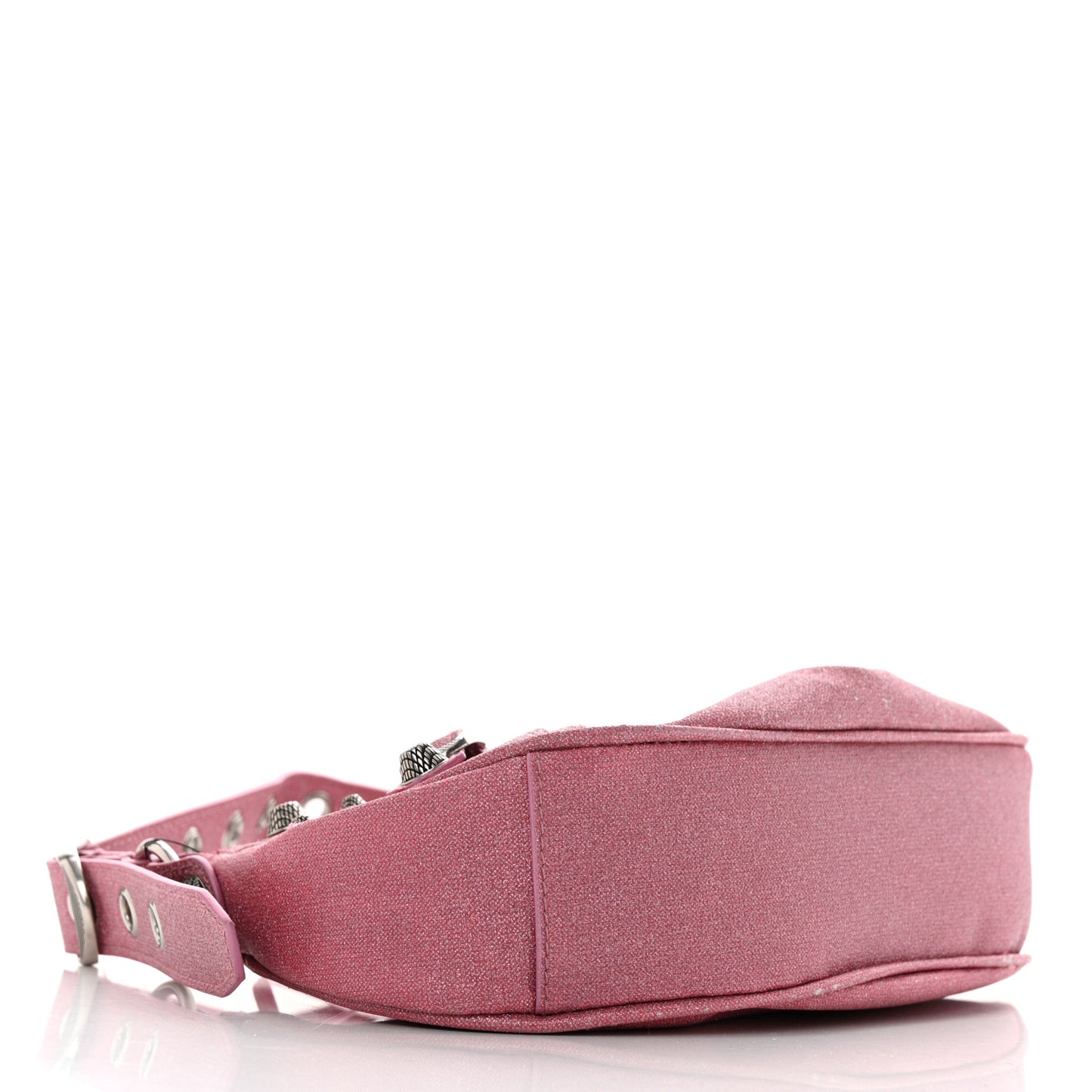 Sparkling Fabric Le Cagole Shoulder Bag XS Sweet Pink