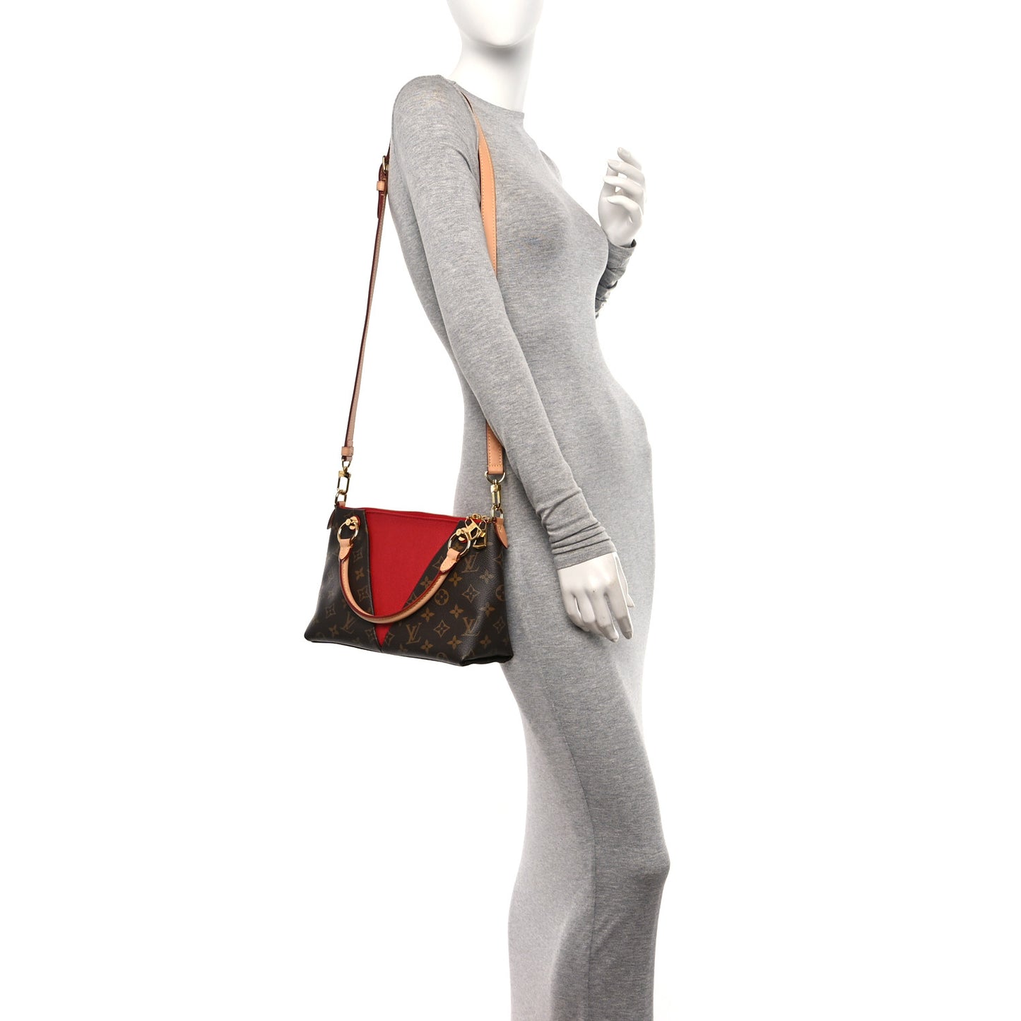 Monogram V Tote BB Cherry
