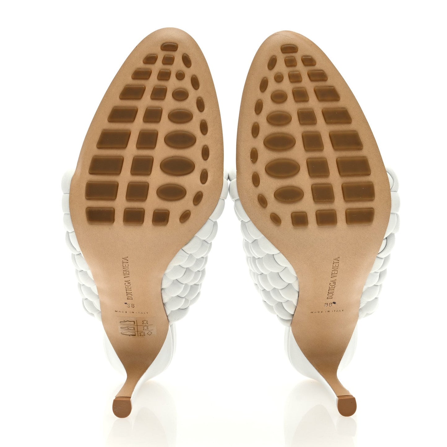 Nappa Padded Intreccio The Curve Sandals 38 Optic White