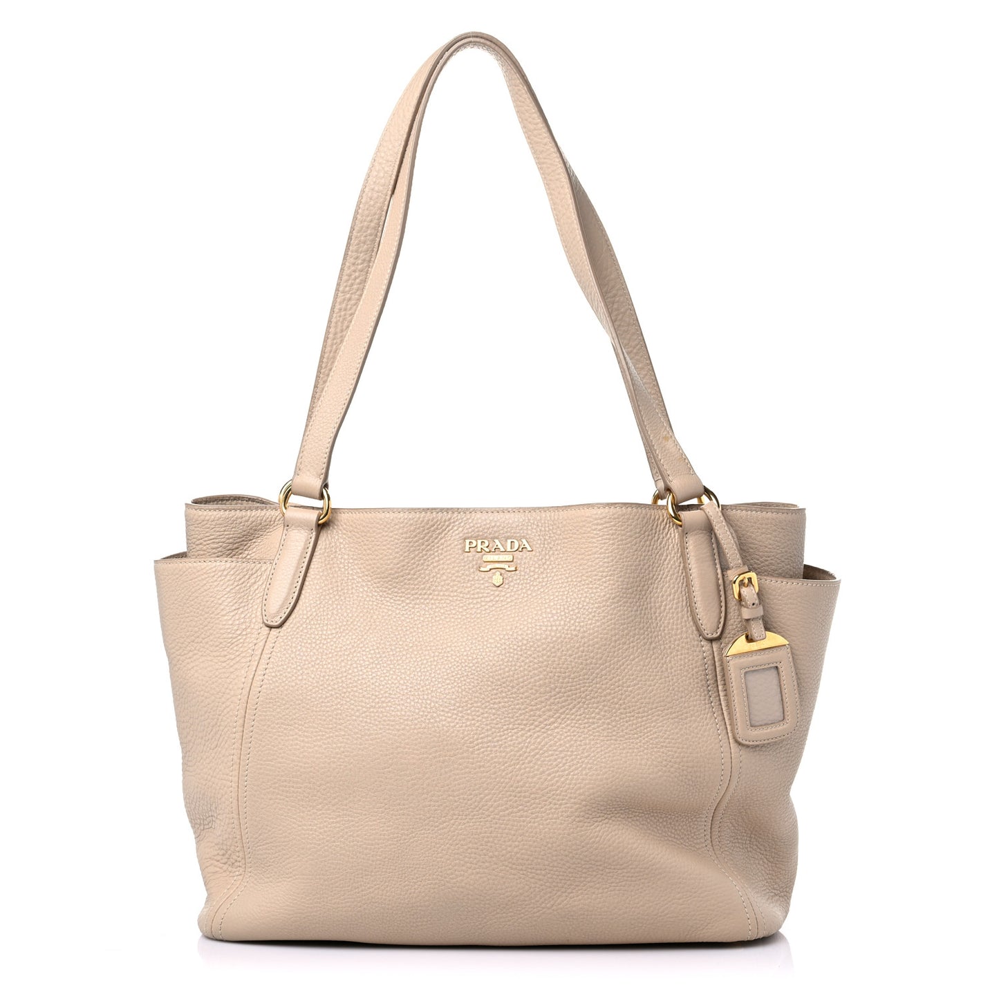 Vitello Daino Shoulder Bag Sabbia