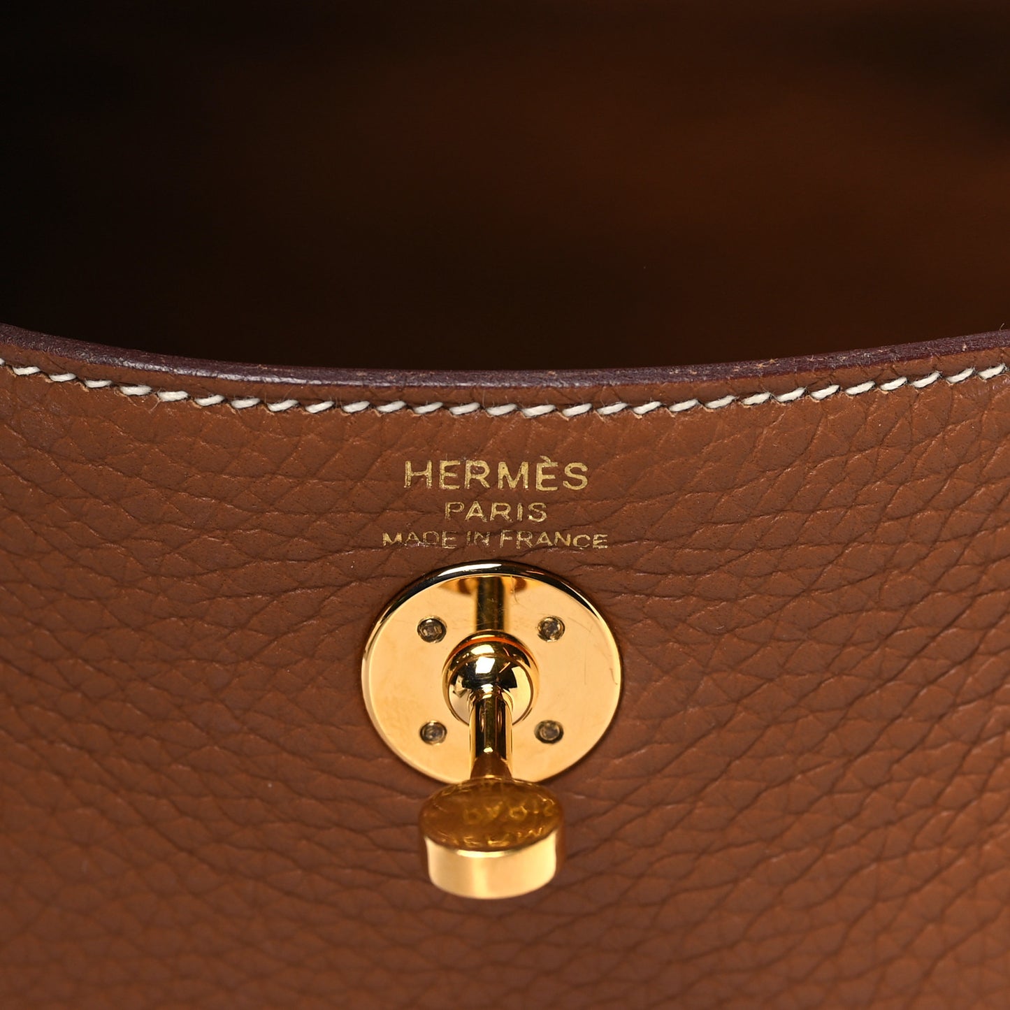 Taurillon Clemence Mini Lindy 20 Gold