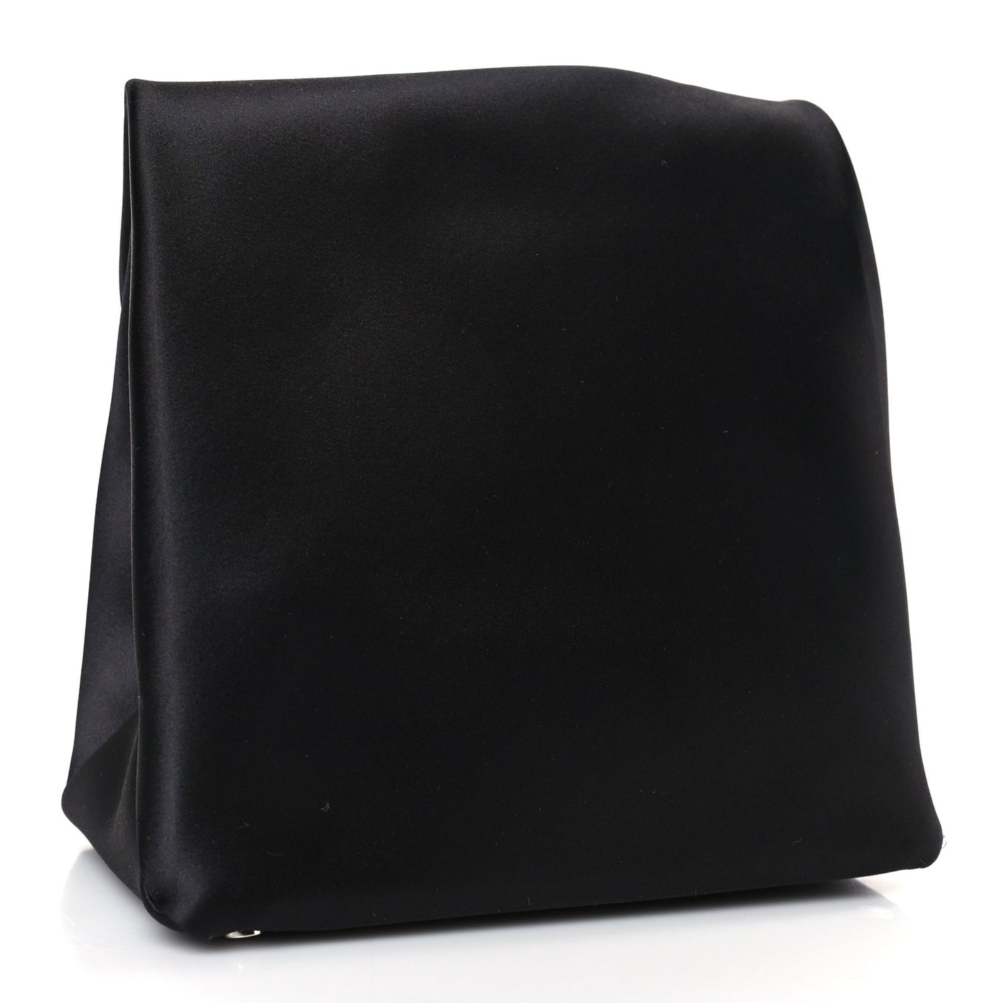 Satin Lunch Bag Clutch Black