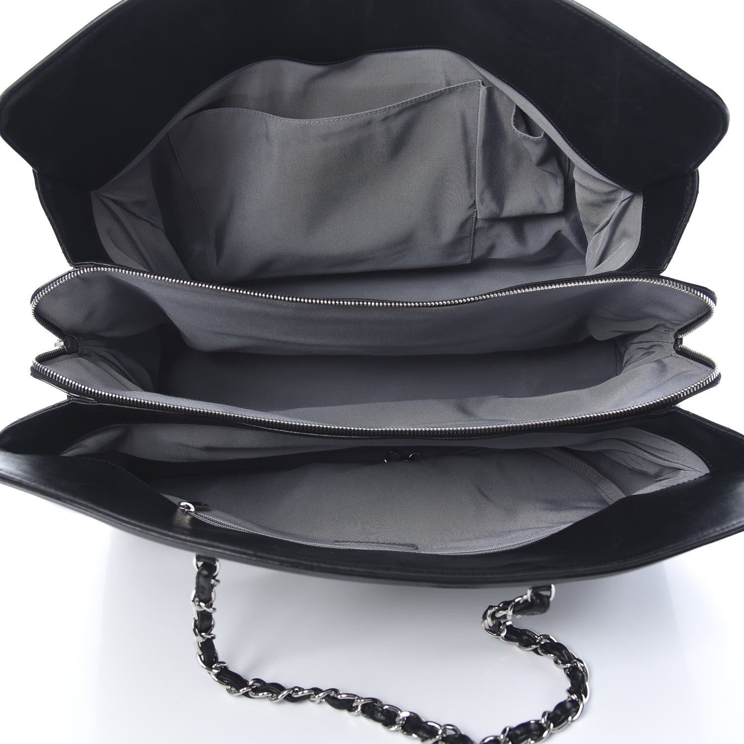 Chanel Vinyl XL Lipstick Tote Black 5 of 12