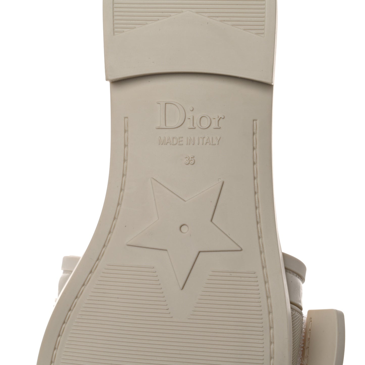 Rubber Macrocannage Dio(r)evolution Slide Sandals 41 Off White