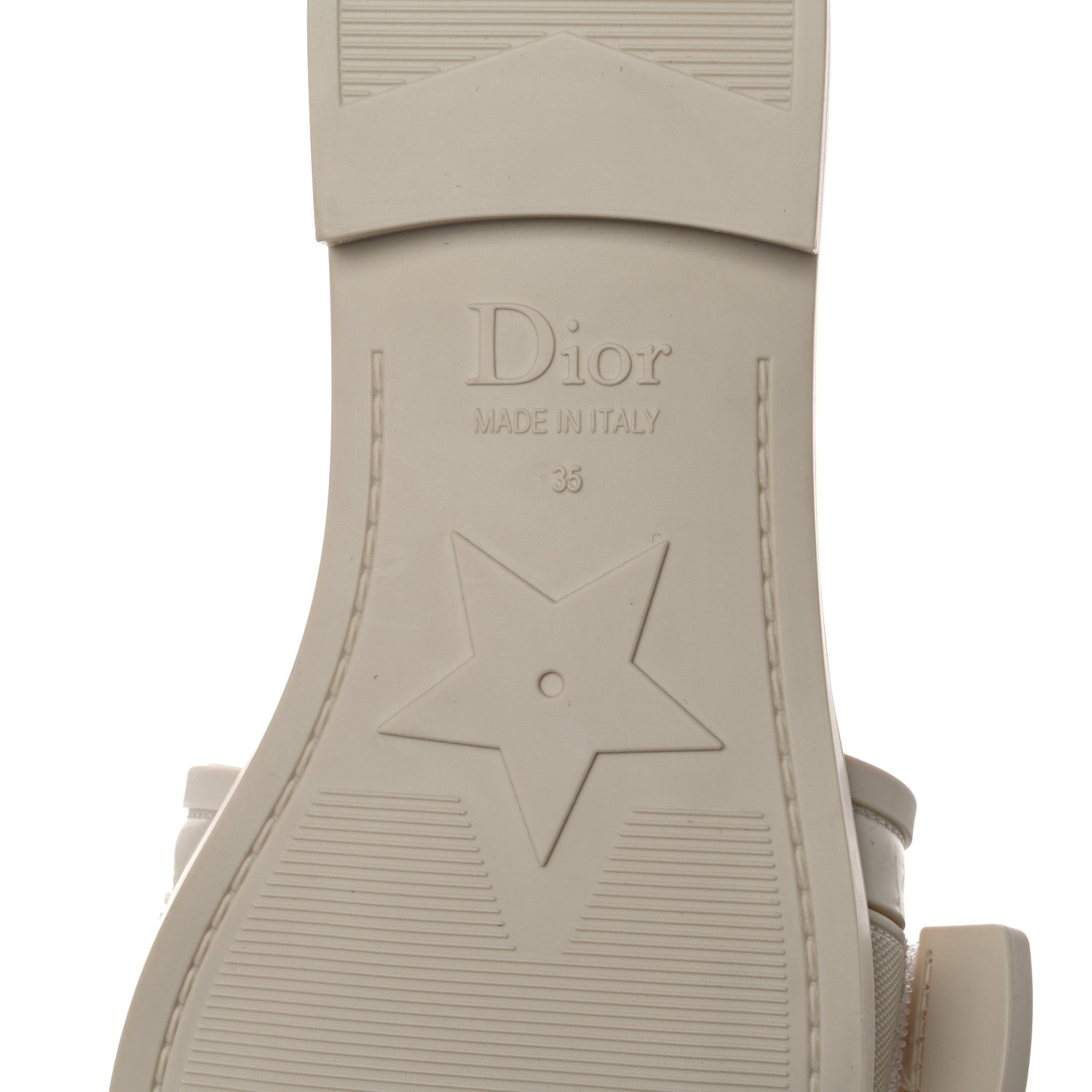Christian Dior Rubber Macrocannage Dio(r)evolution Slide Sandals 41 Off White 7 of 9
