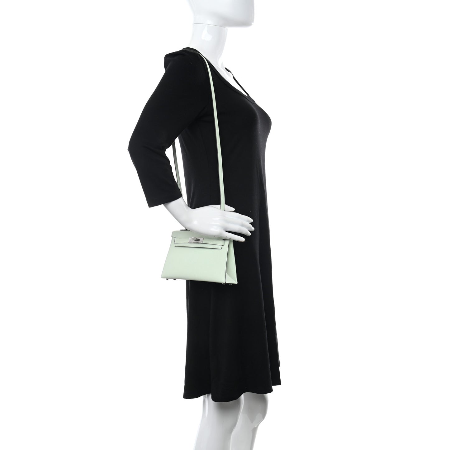 Epsom Mini Kelly Sellier 20 Vert Fizz