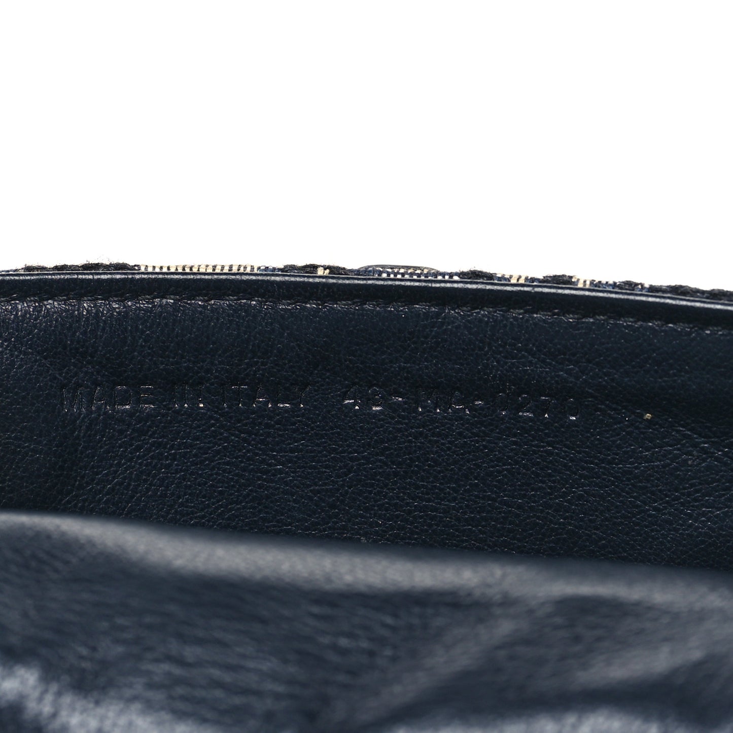Oblique Nano Saddle Chain Pouch Blue