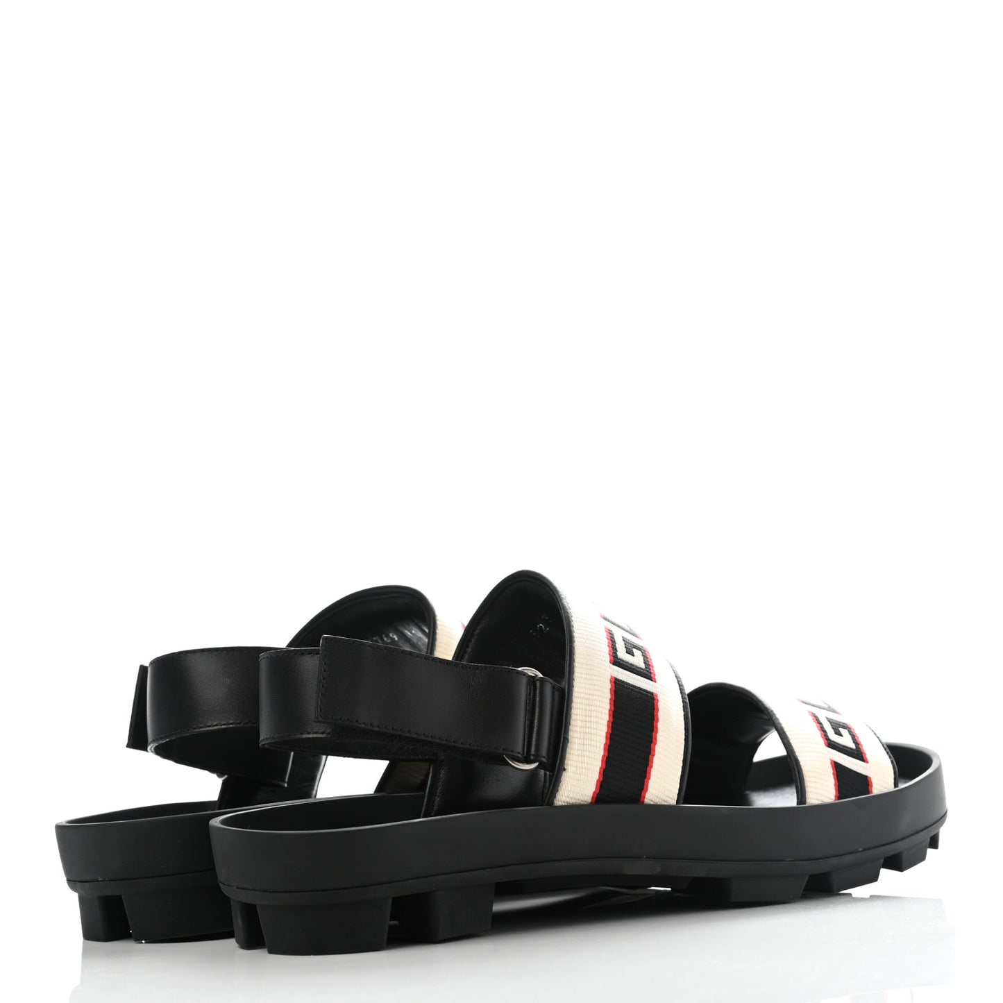 Nylon Cirano Lux Stripe Mens Cleat Sole Slingback Sandals 11 Ecru Poppy Black